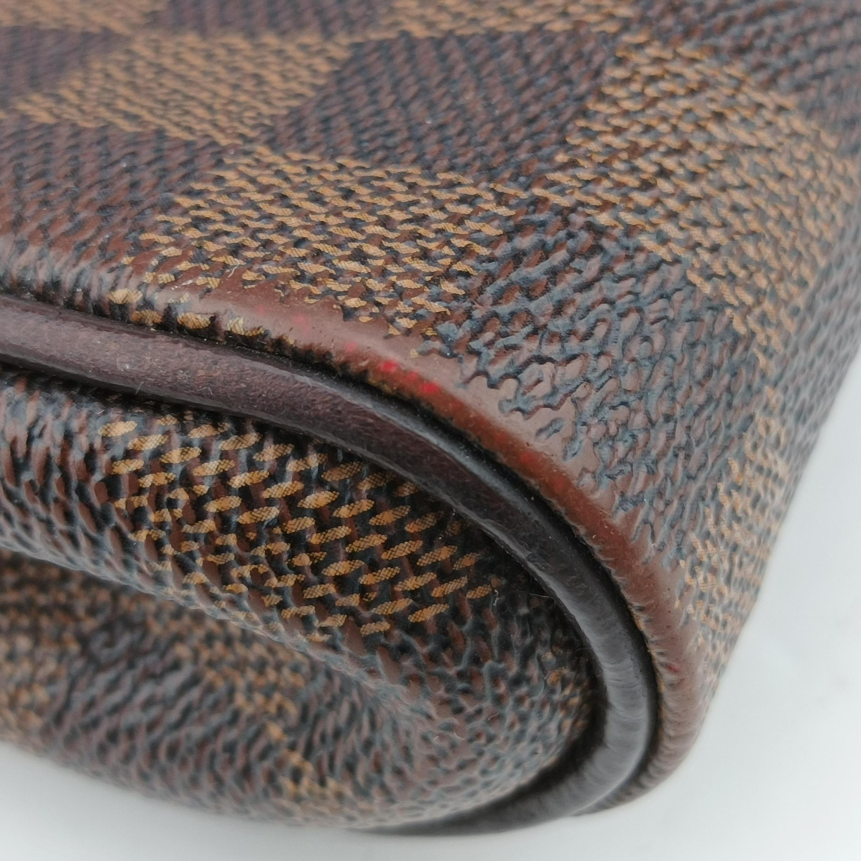 Pre-owned Louis Vuitton EVA EBENE Damier Canvas N55213 shoulderbag | stylenewstar