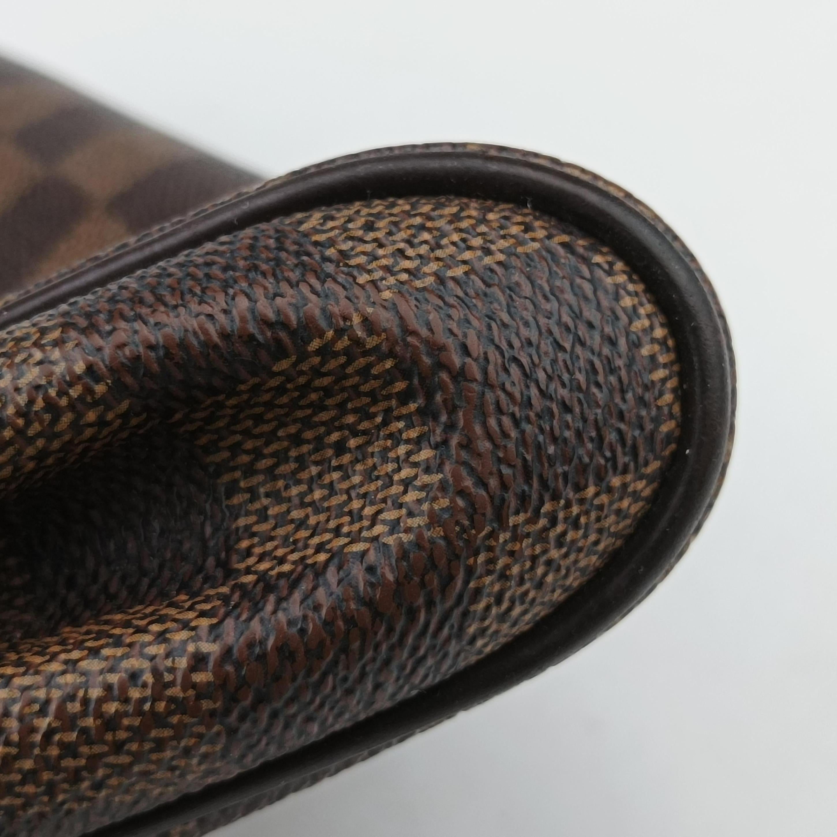 Pre-owned Louis Vuitton EVA EBENE Damier Canvas N55213 shoulderbag | stylenewstar