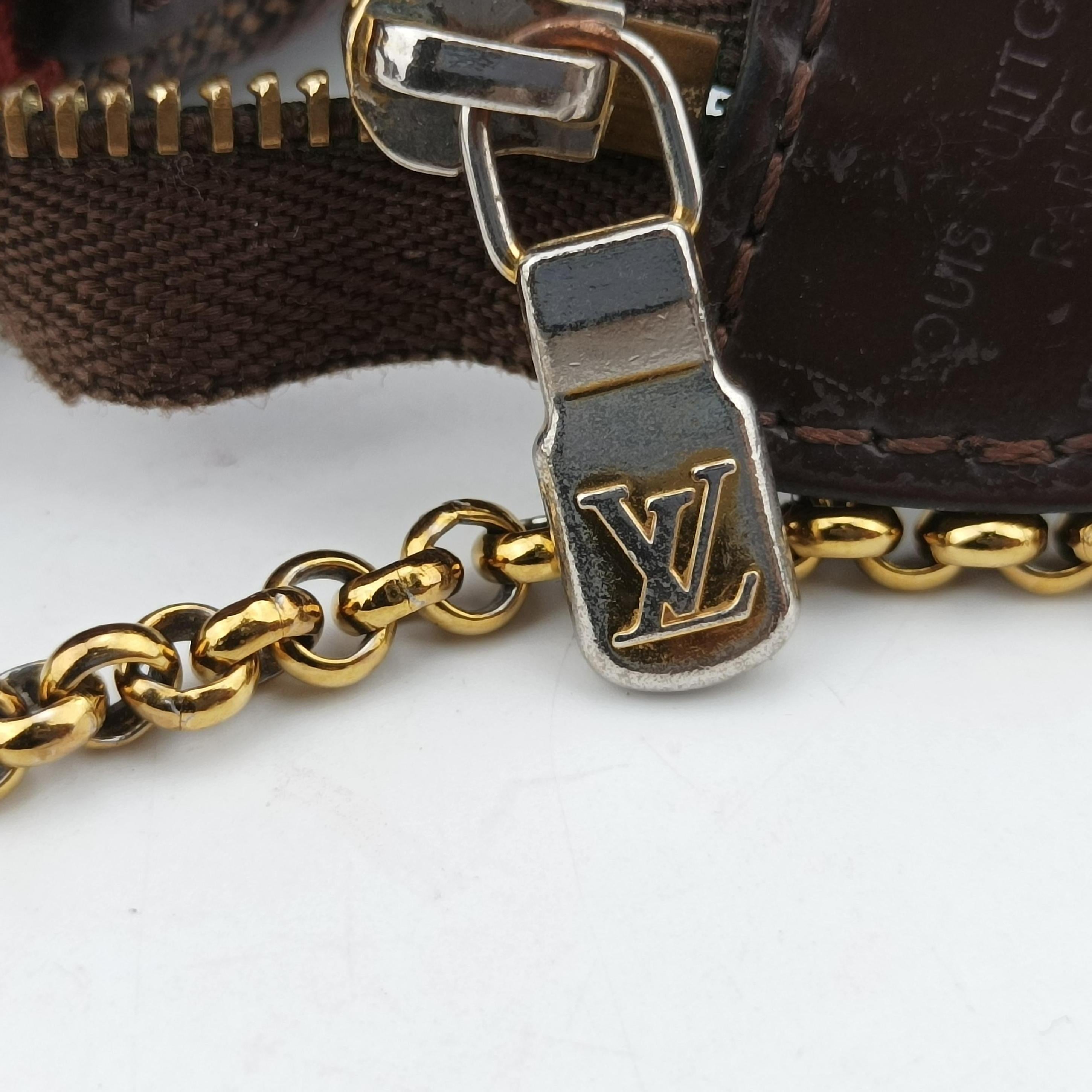 Pre-owned Louis Vuitton EVA EBENE Damier Canvas N55213 shoulderbag | stylenewstar