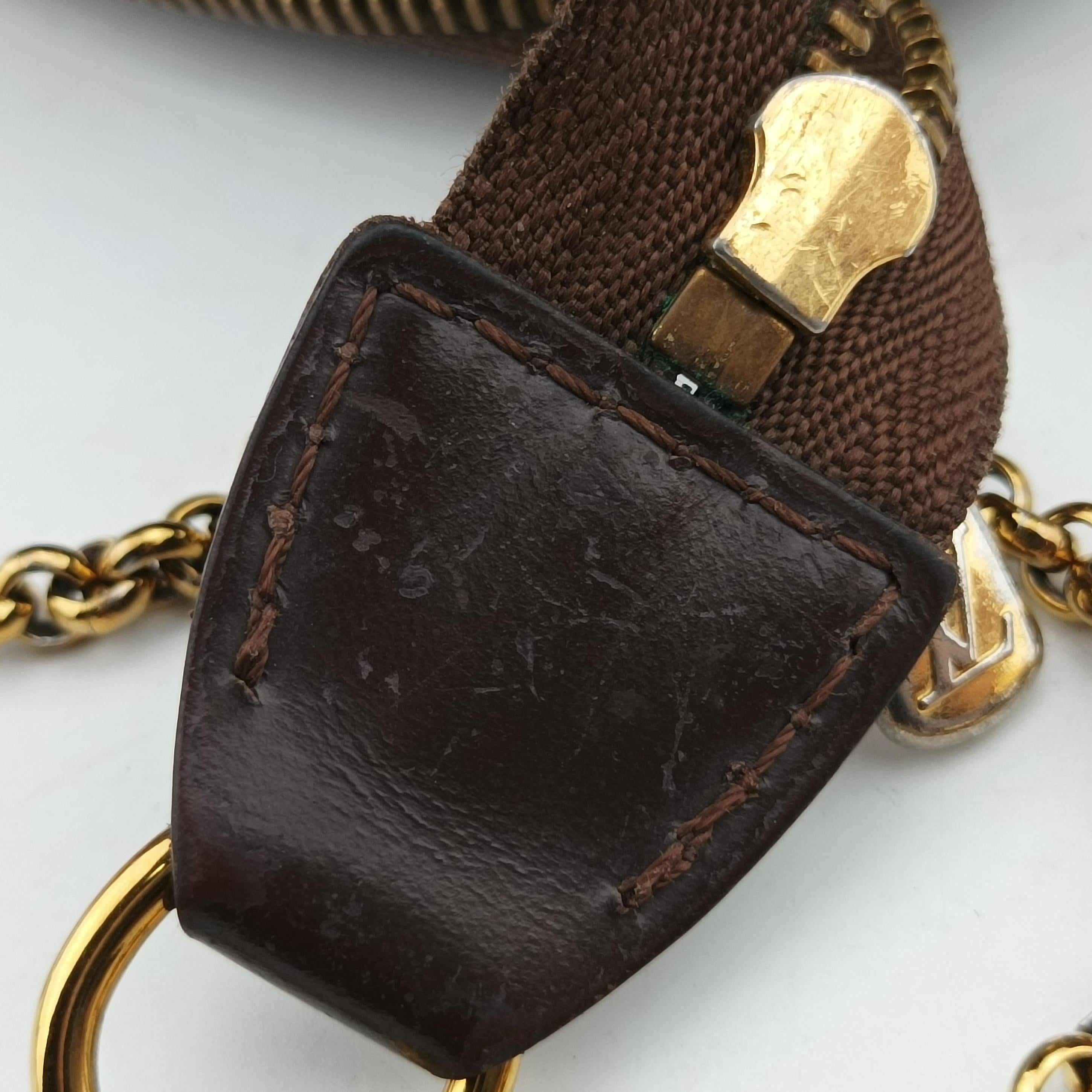 Pre-owned Louis Vuitton EVA EBENE Damier Canvas N55213 shoulderbag | stylenewstar