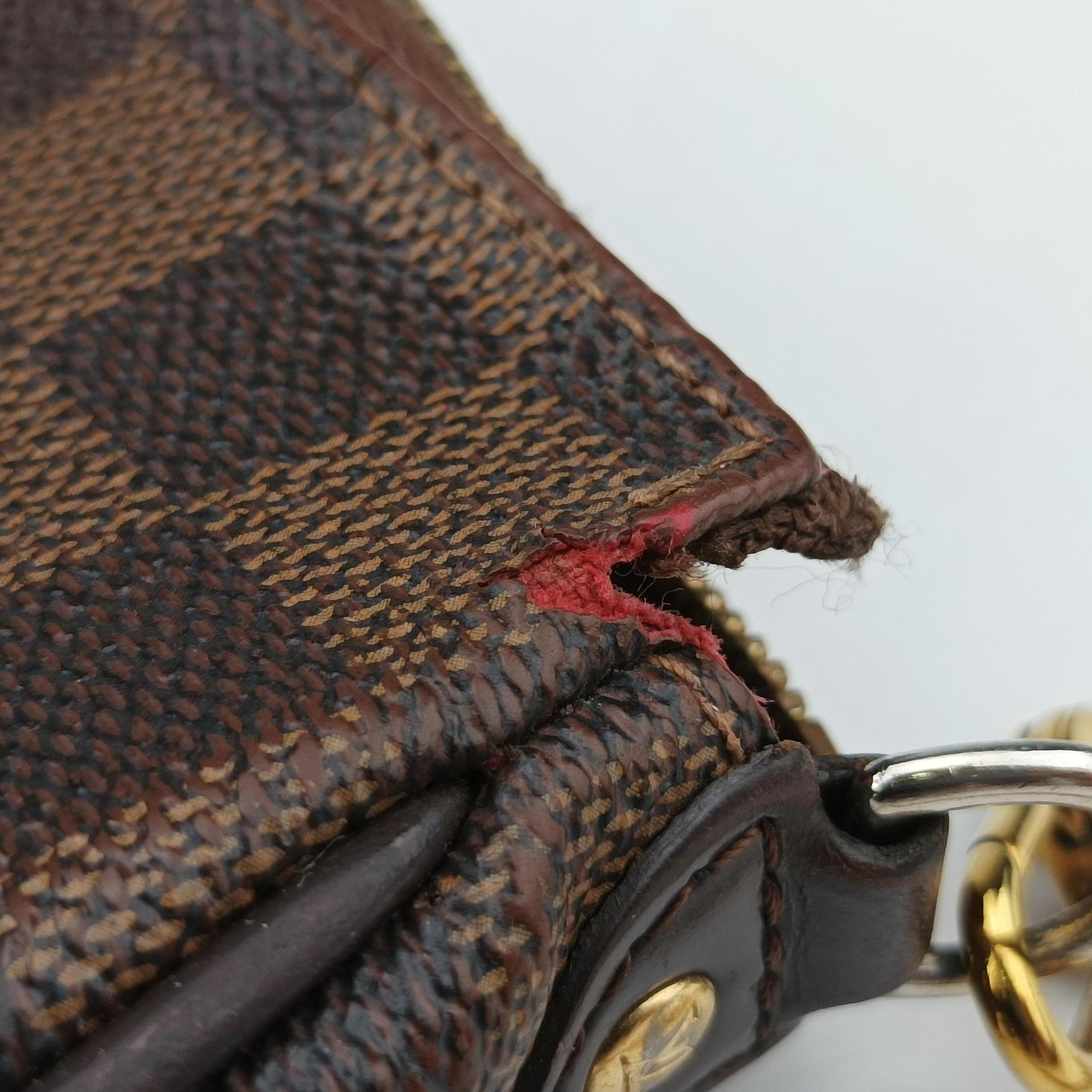 Pre-owned Louis Vuitton EVA EBENE Damier Canvas N55213 shoulderbag | stylenewstar