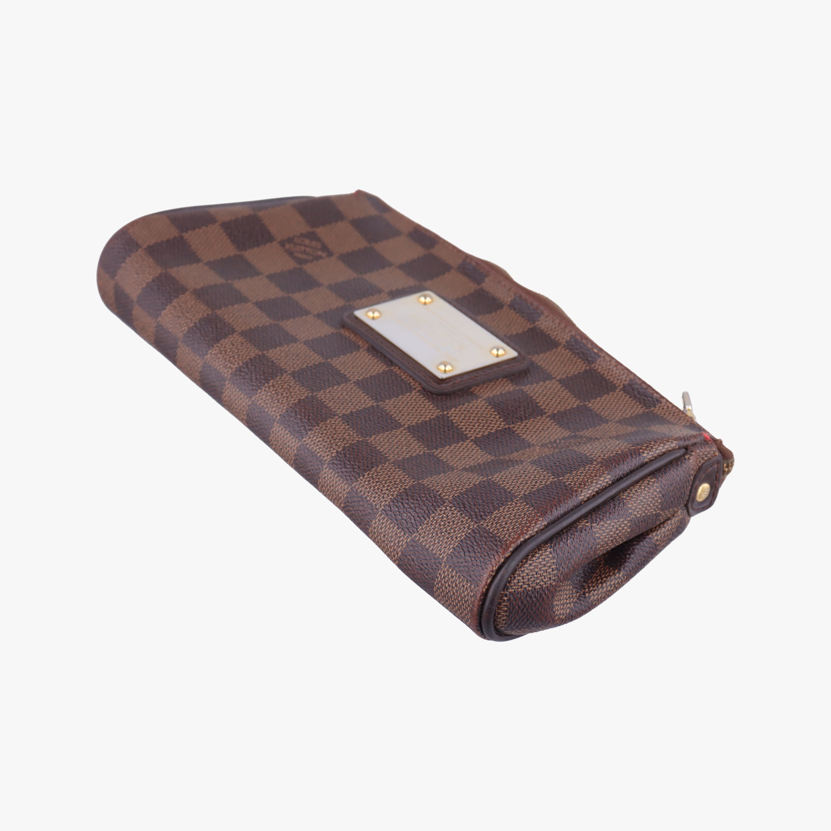 Pre-owned Louis Vuitton EVA EBENE Damier Canvas N55213 shoulderbag | stylenewstar