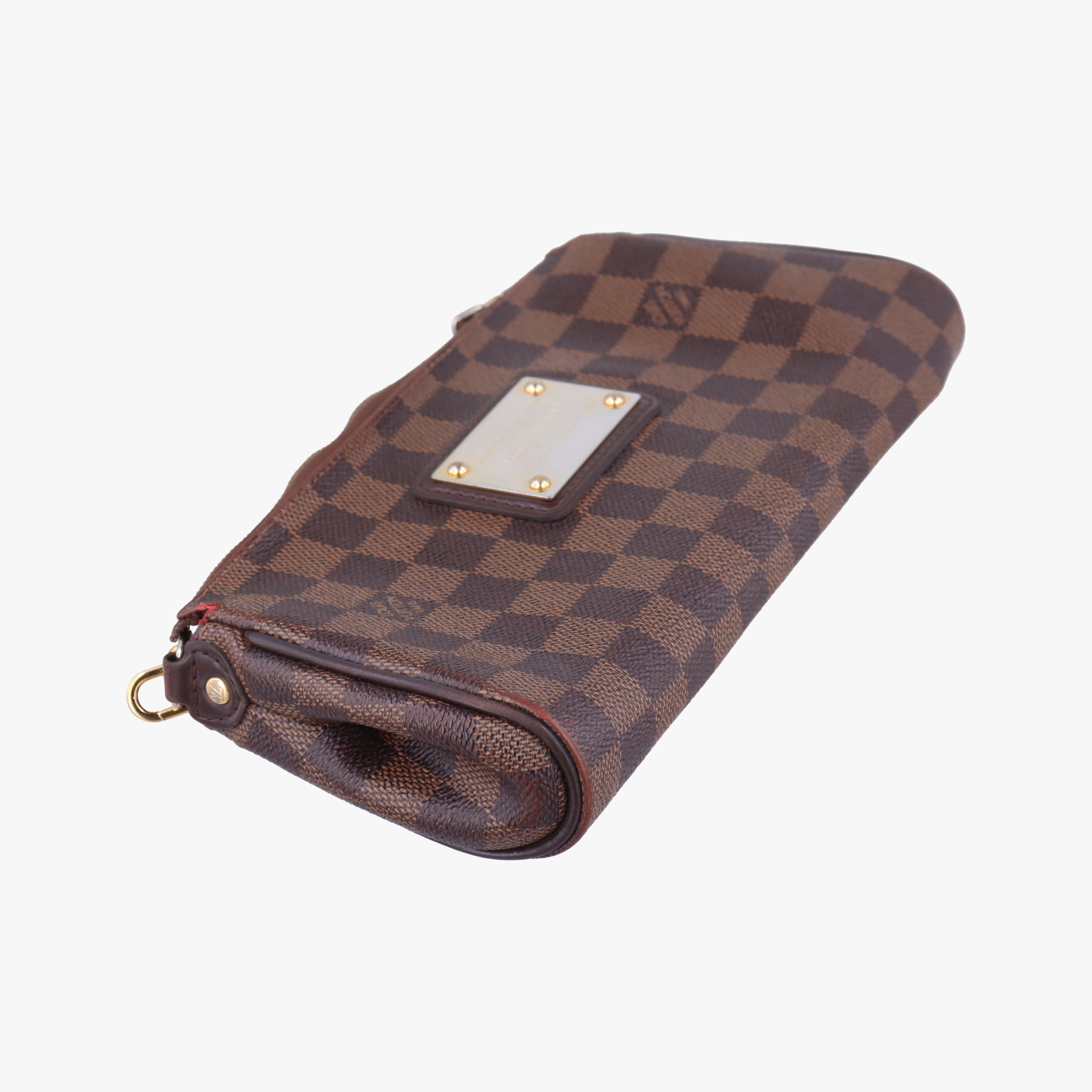 Pre-owned Louis Vuitton EVA EBENE Damier Canvas N55213 shoulderbag | stylenewstar