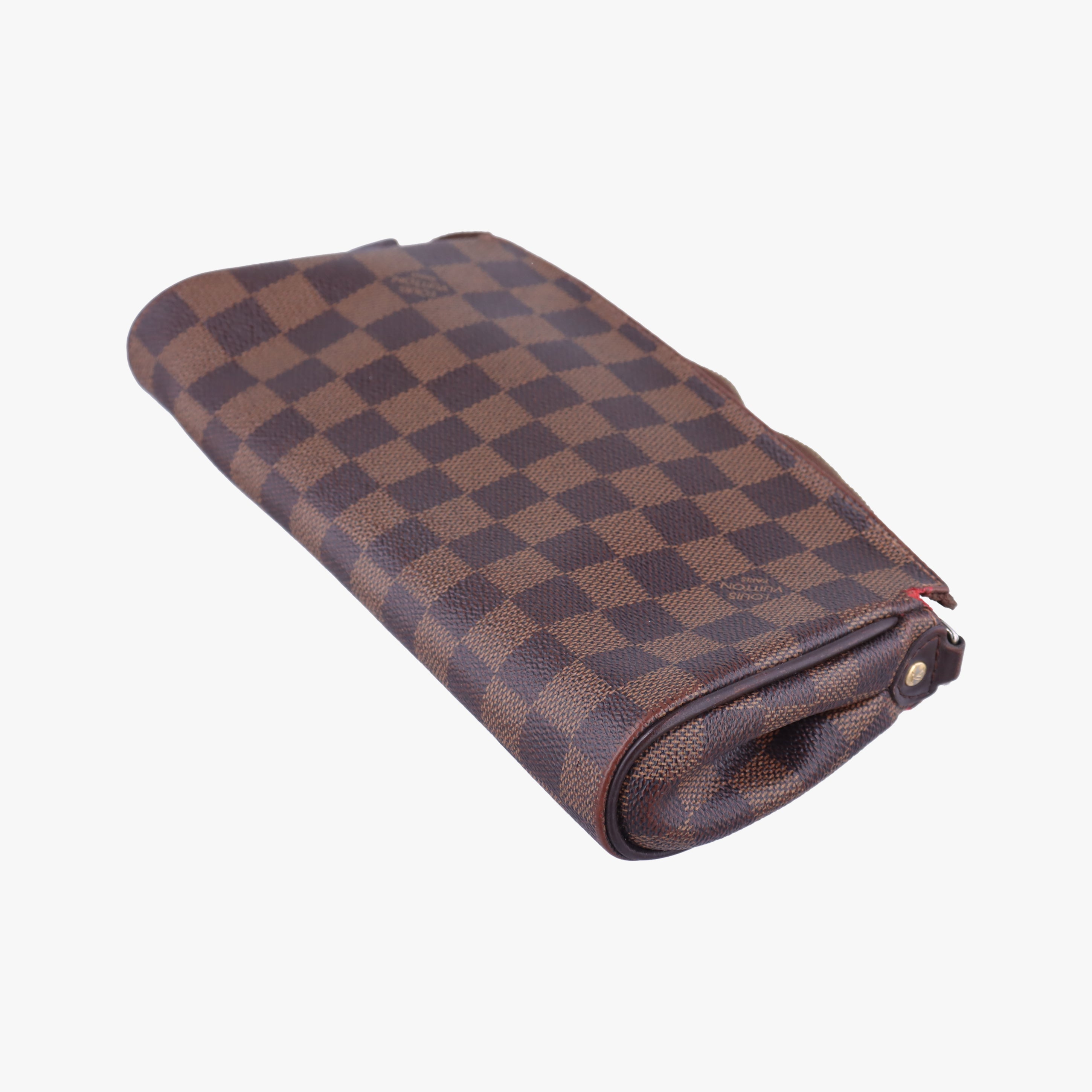 Pre-owned Louis Vuitton EVA EBENE Damier Canvas N55213 shoulderbag | stylenewstar