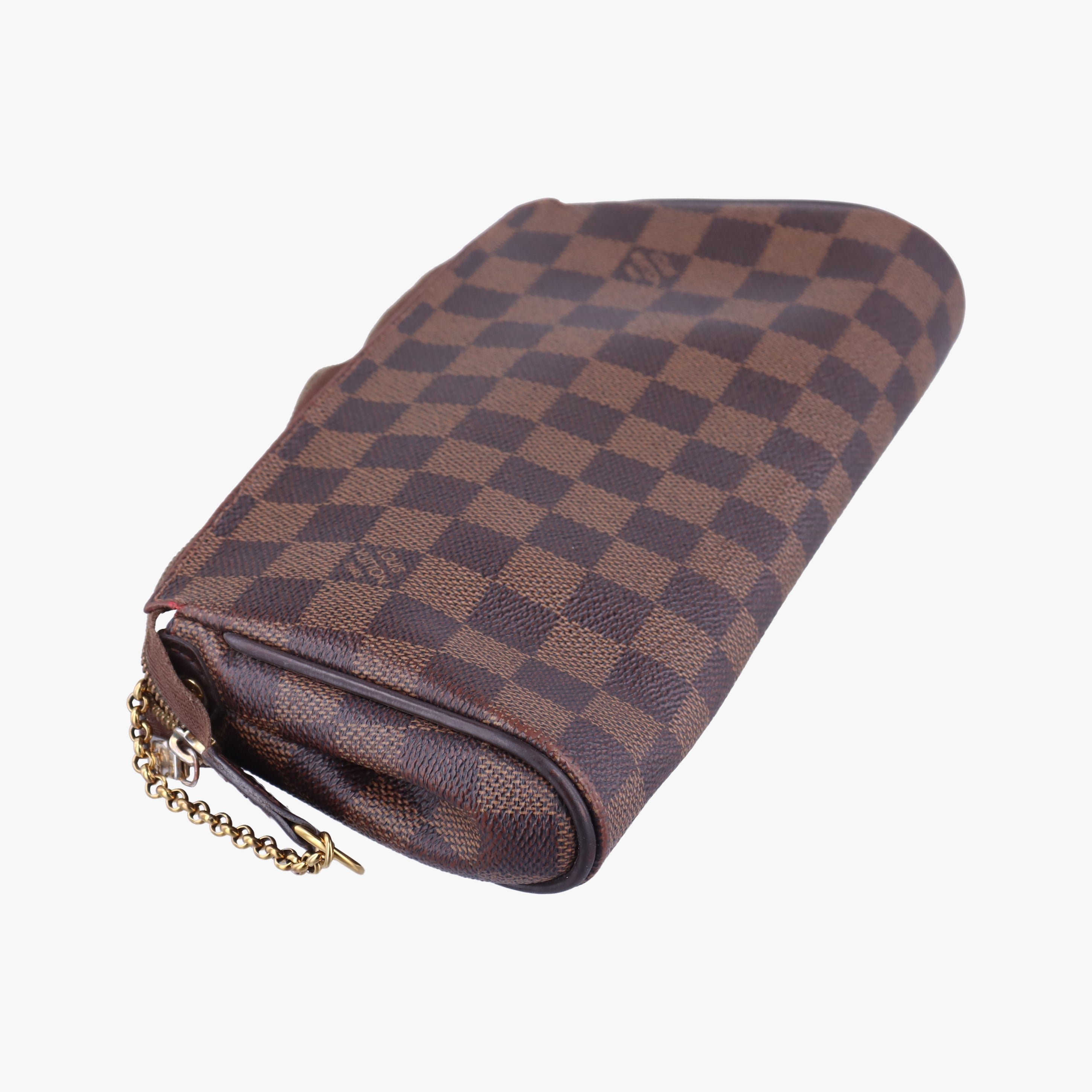 Pre-owned Louis Vuitton EVA EBENE Damier Canvas N55213 shoulderbag | stylenewstar