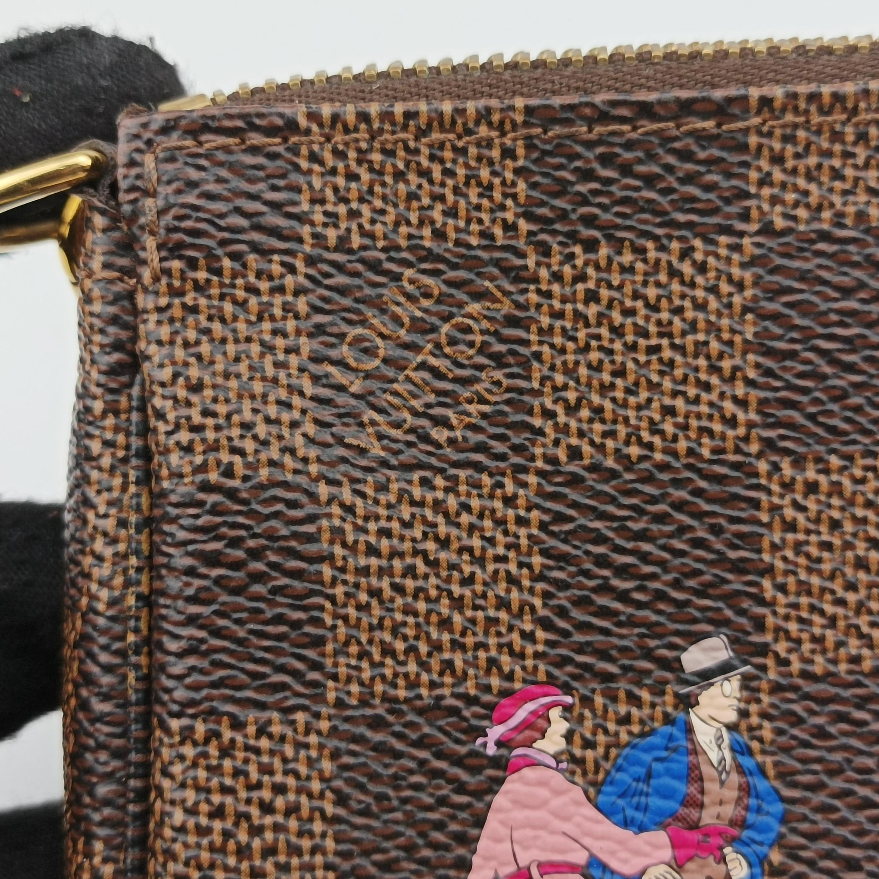 Vintage Louis Vuitton Pouch Monogram Mini Pochette Accessoires Atlantic Cruise brown×multicolor Monogram Canvas M62141 handbag | stylenewstar