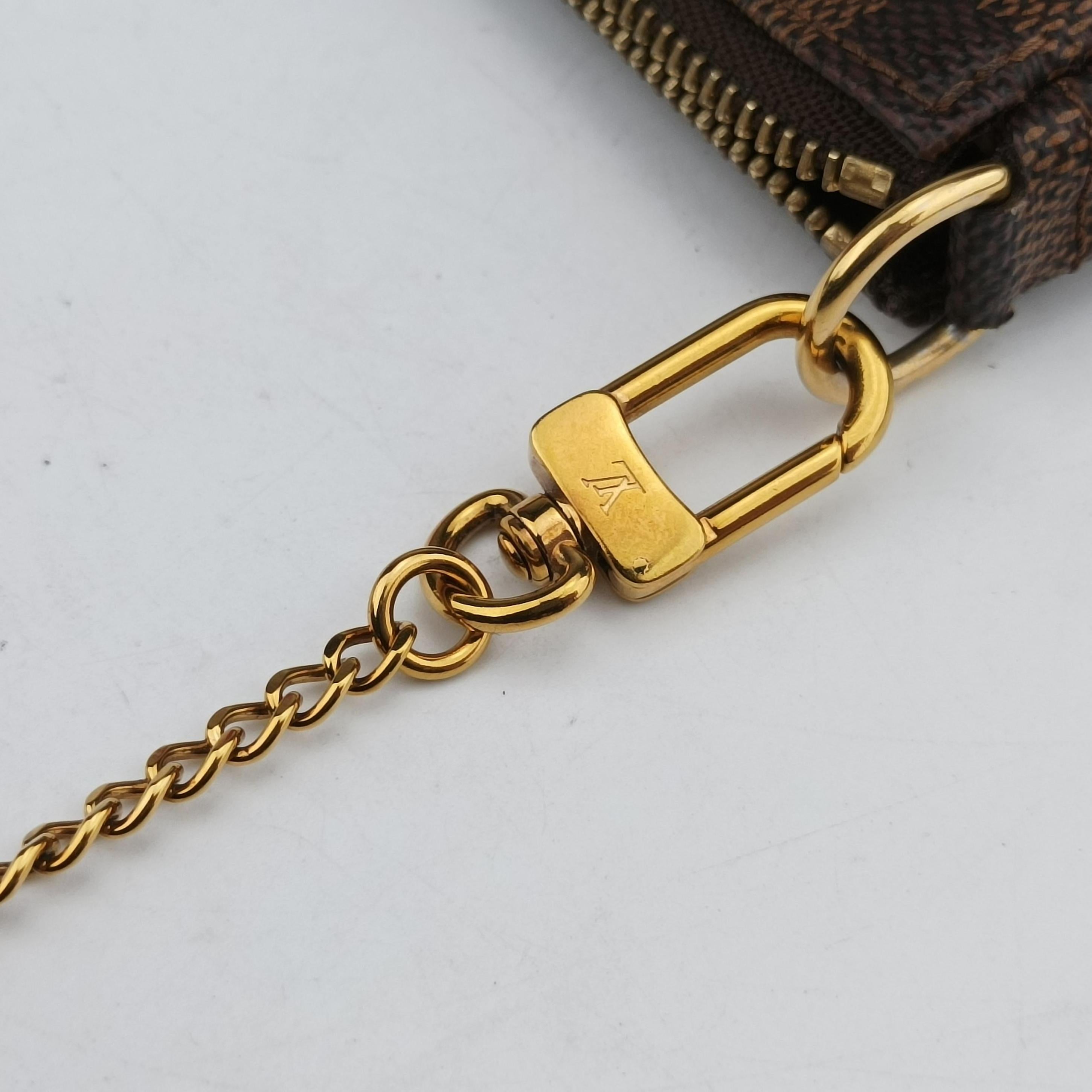 Vintage Louis Vuitton Pouch Monogram Mini Pochette Accessoires Atlantic Cruise brown×multicolor Monogram Canvas M62141 handbag | stylenewstar
