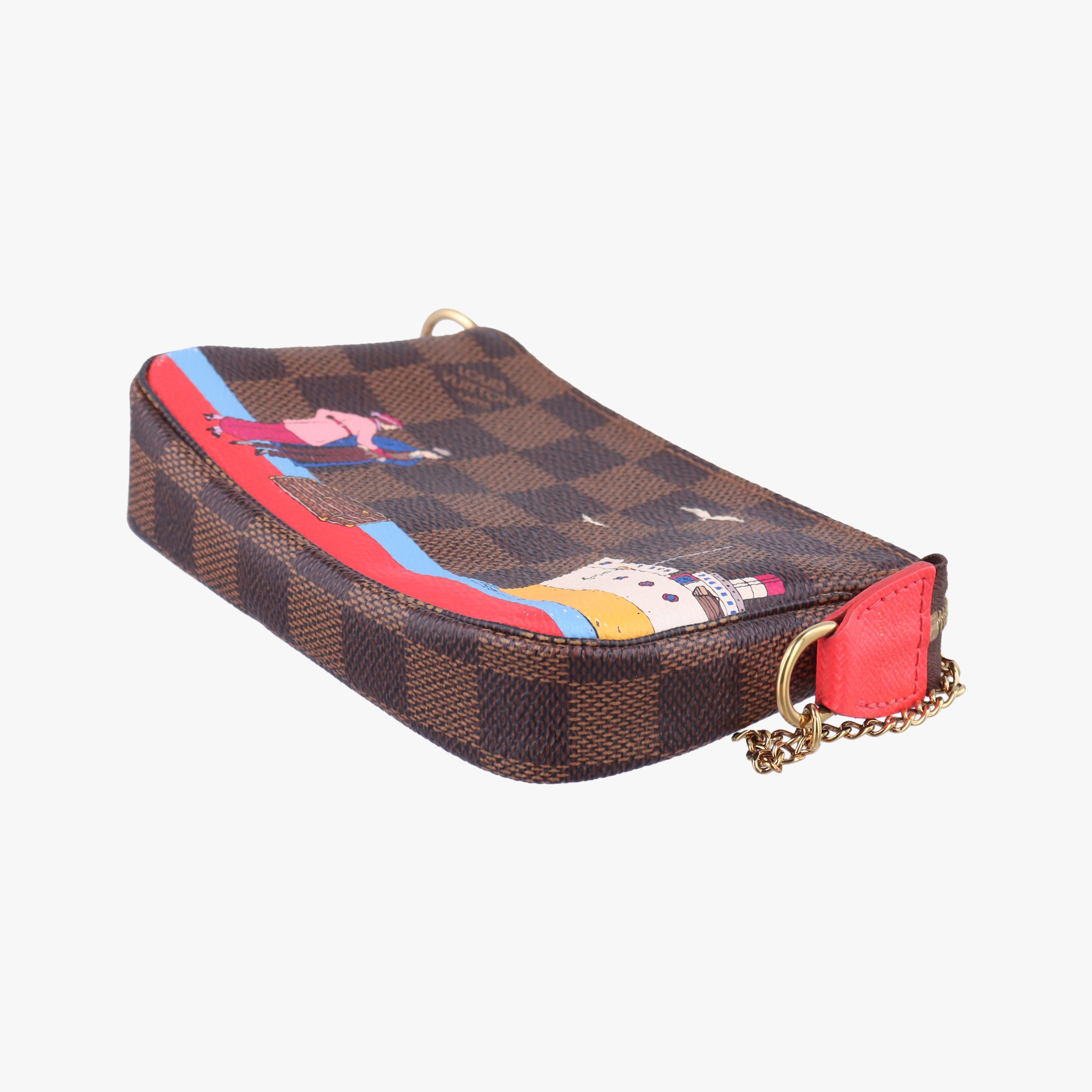 Vintage Louis Vuitton Pouch Monogram Mini Pochette Accessoires Atlantic Cruise brown×multicolor Monogram Canvas M62141 handbag | stylenewstar
