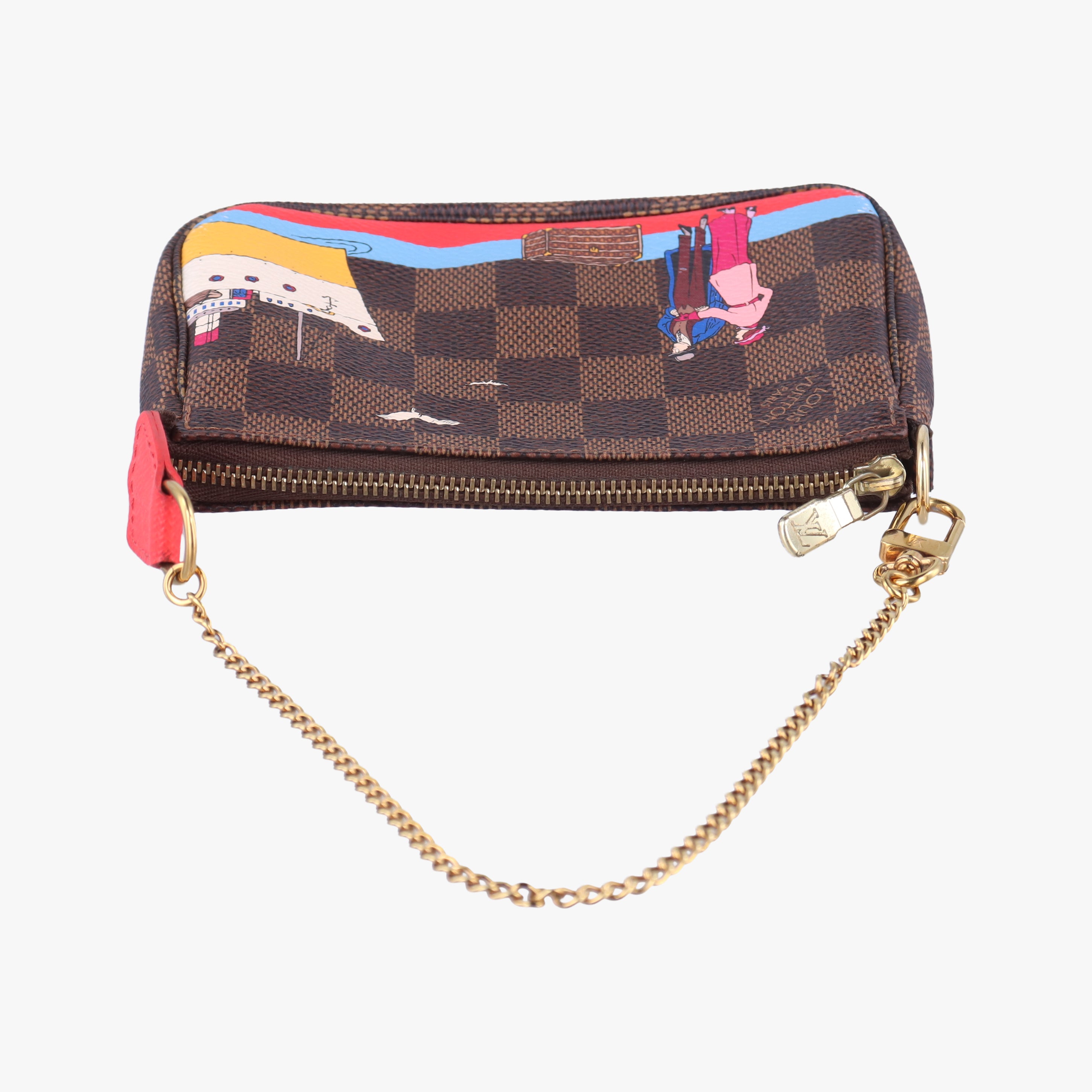 Vintage Louis Vuitton Pouch Monogram Mini Pochette Accessoires Atlantic Cruise brown×multicolor Monogram Canvas M62141 handbag | stylenewstar