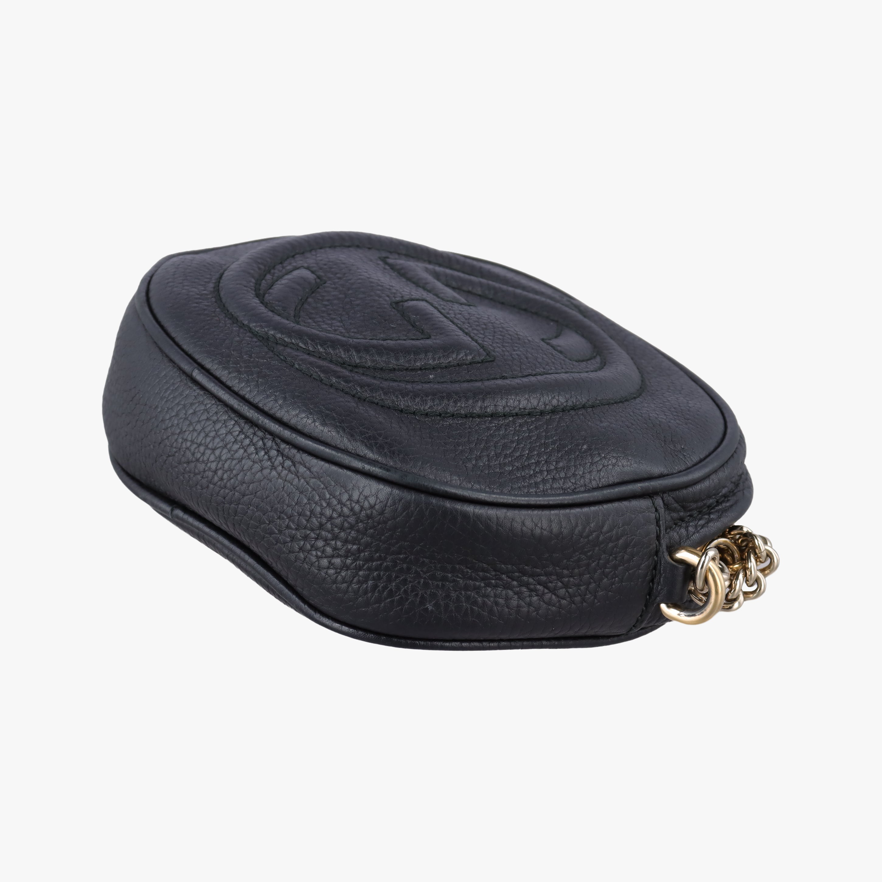 Pre-owned Gucci Soho Black Leather 353965 shoulderbag | stylenewstar