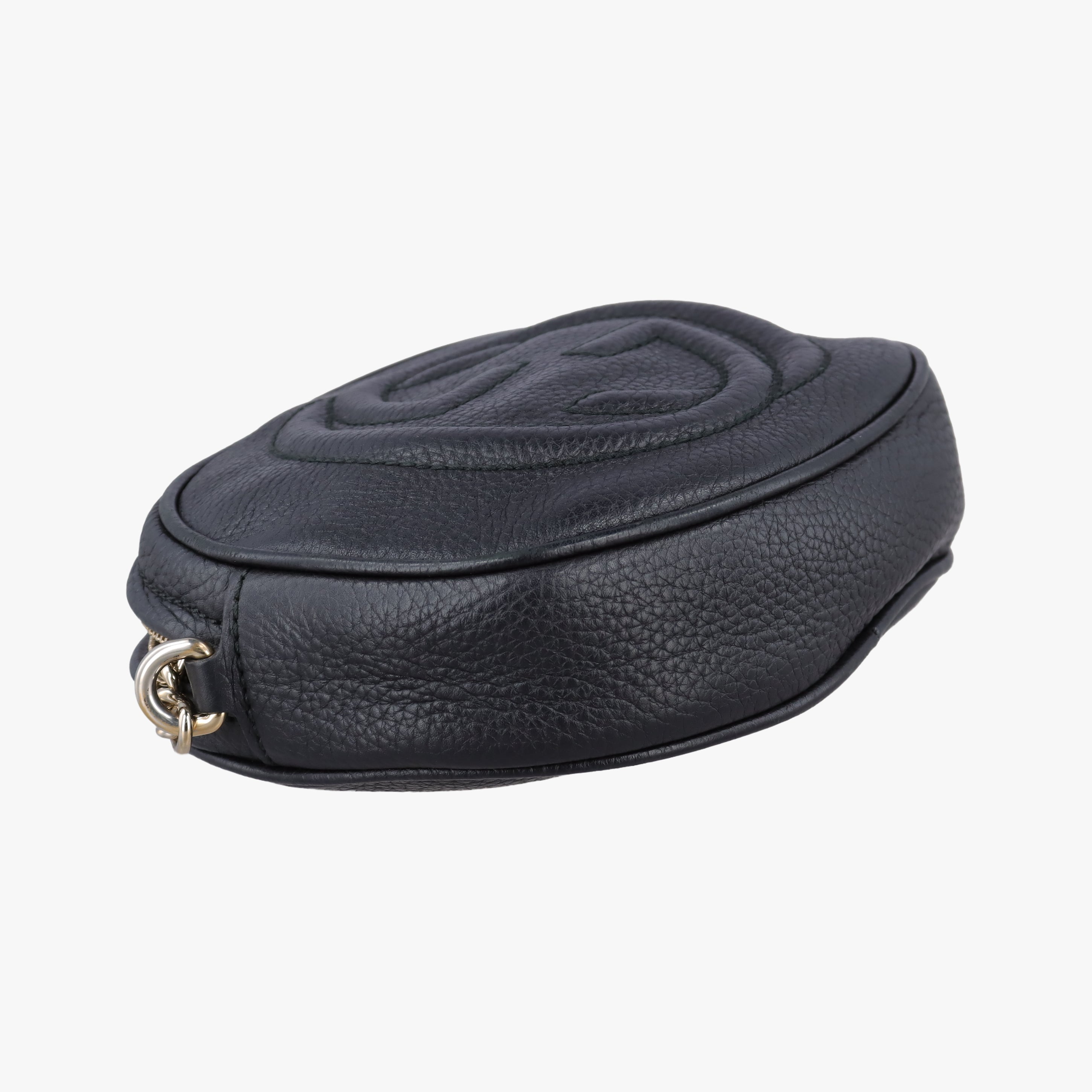 Pre-owned Gucci Soho Black Leather 353965 shoulderbag | stylenewstar