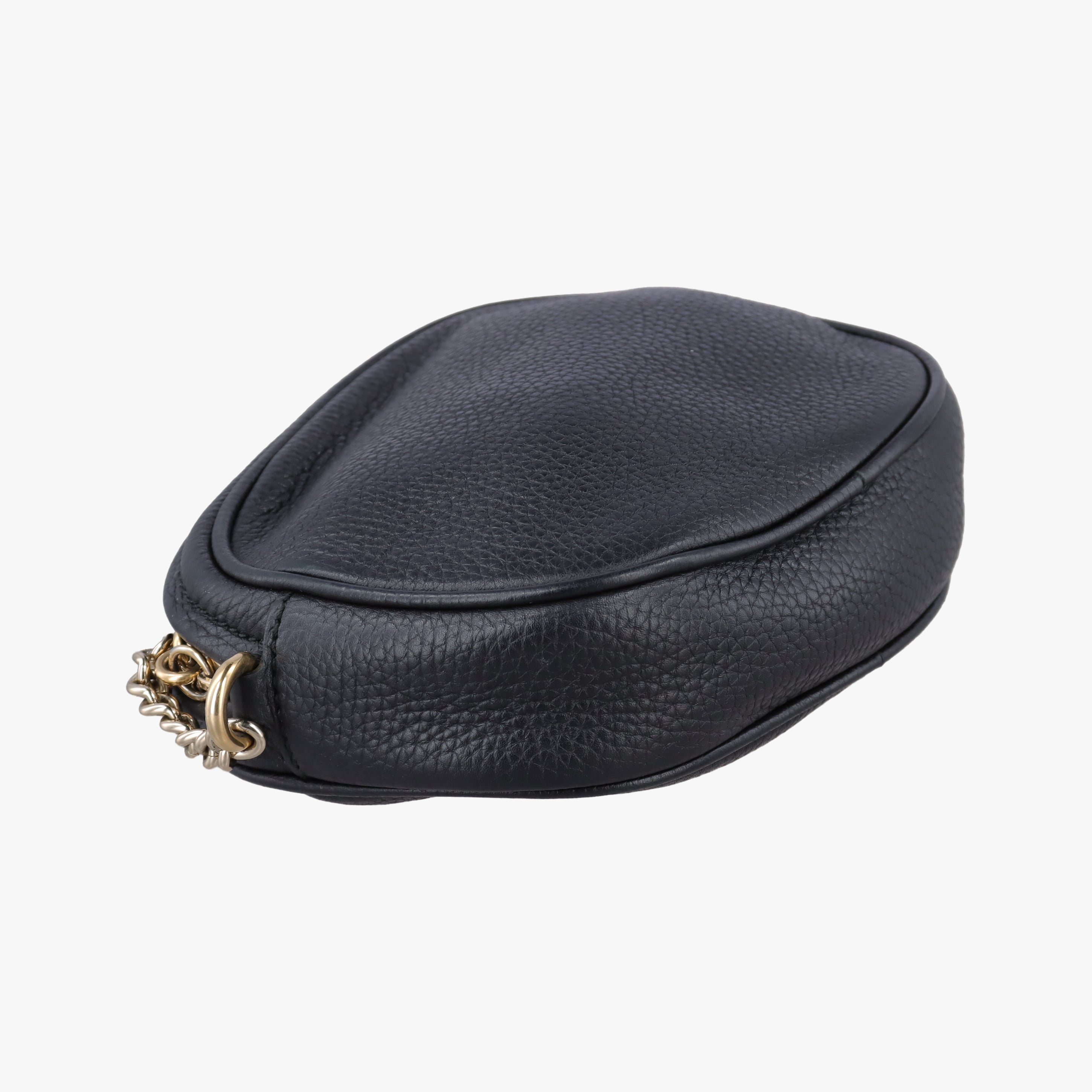 Pre-owned Gucci Soho Black Leather 353965 shoulderbag | stylenewstar