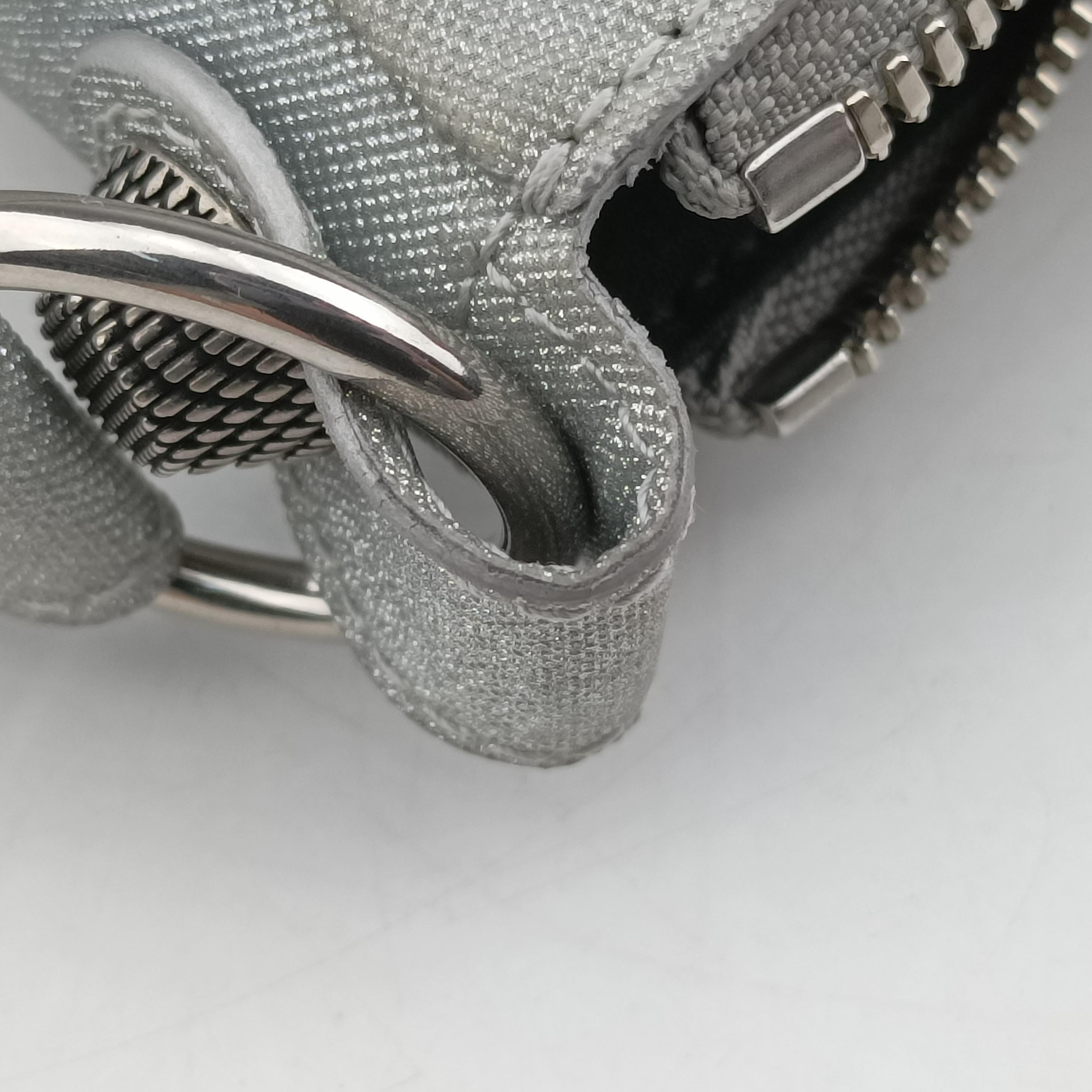 Vintage Balenciaga Le Cagole Silver Sparkling Fabric  shoulderbag | stylenewstar