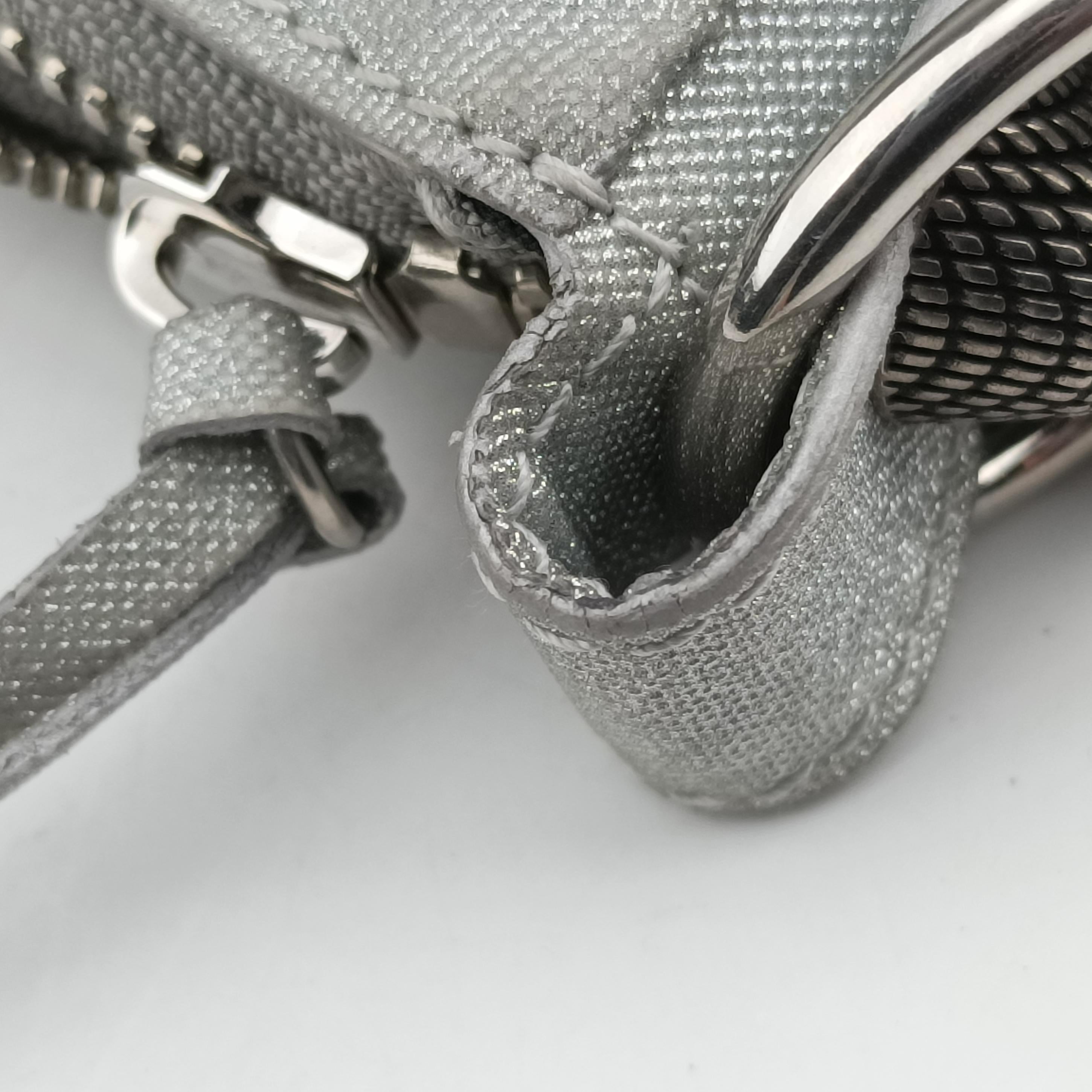 Vintage Balenciaga Le Cagole Silver Sparkling Fabric  shoulderbag | stylenewstar