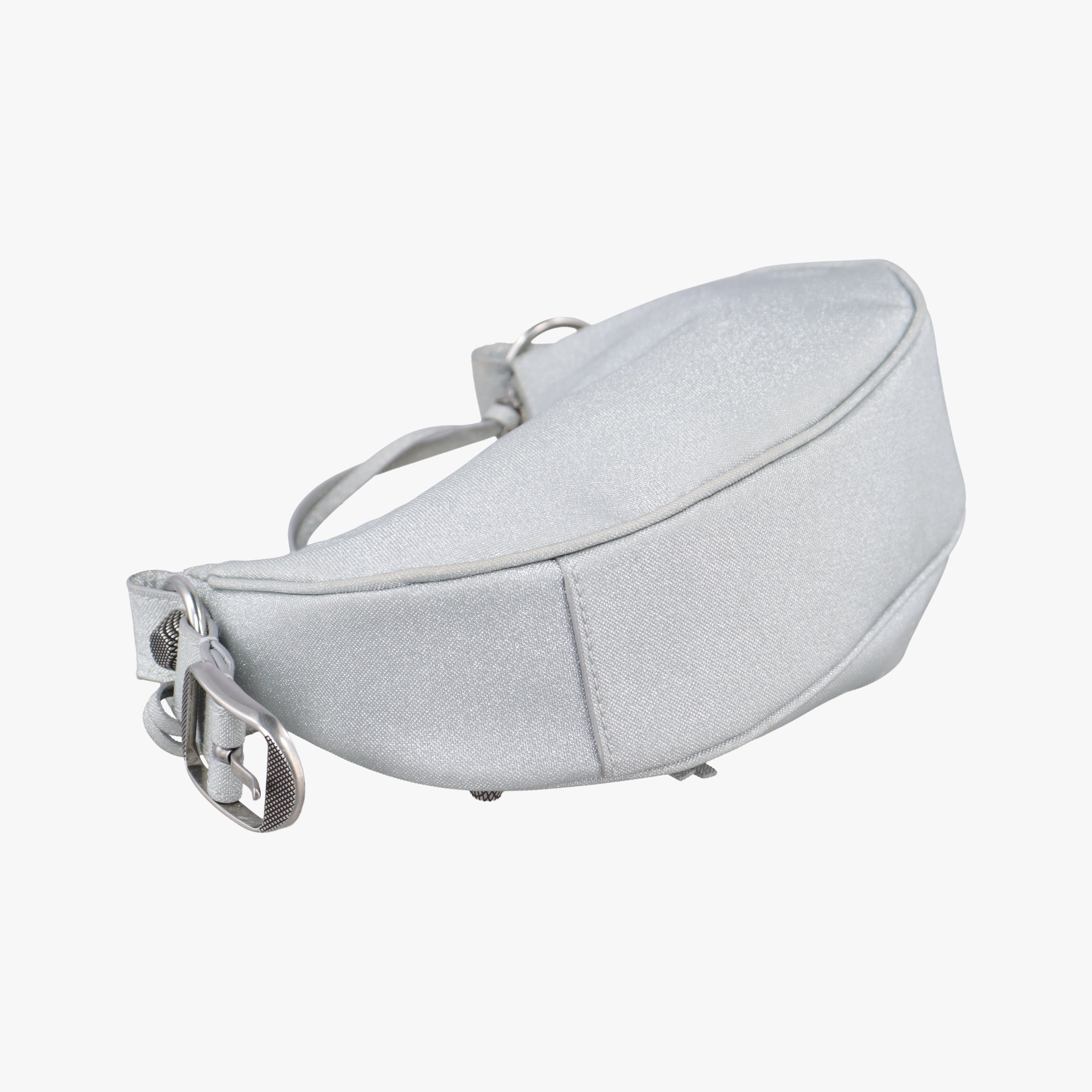 Vintage Balenciaga Le Cagole Silver Sparkling Fabric  shoulderbag | stylenewstar