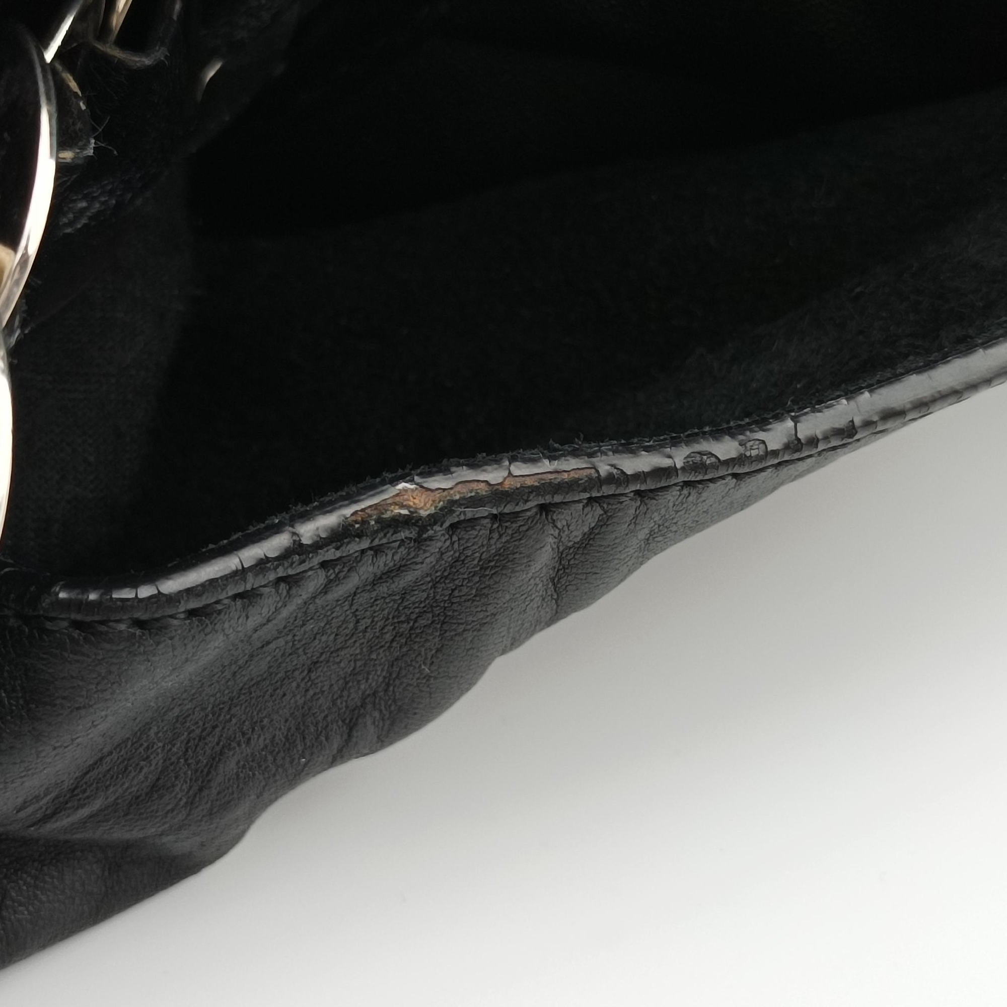 Pre-owned Christian Dior Jazz Club Black leather  shoulderbag | stylenewstar