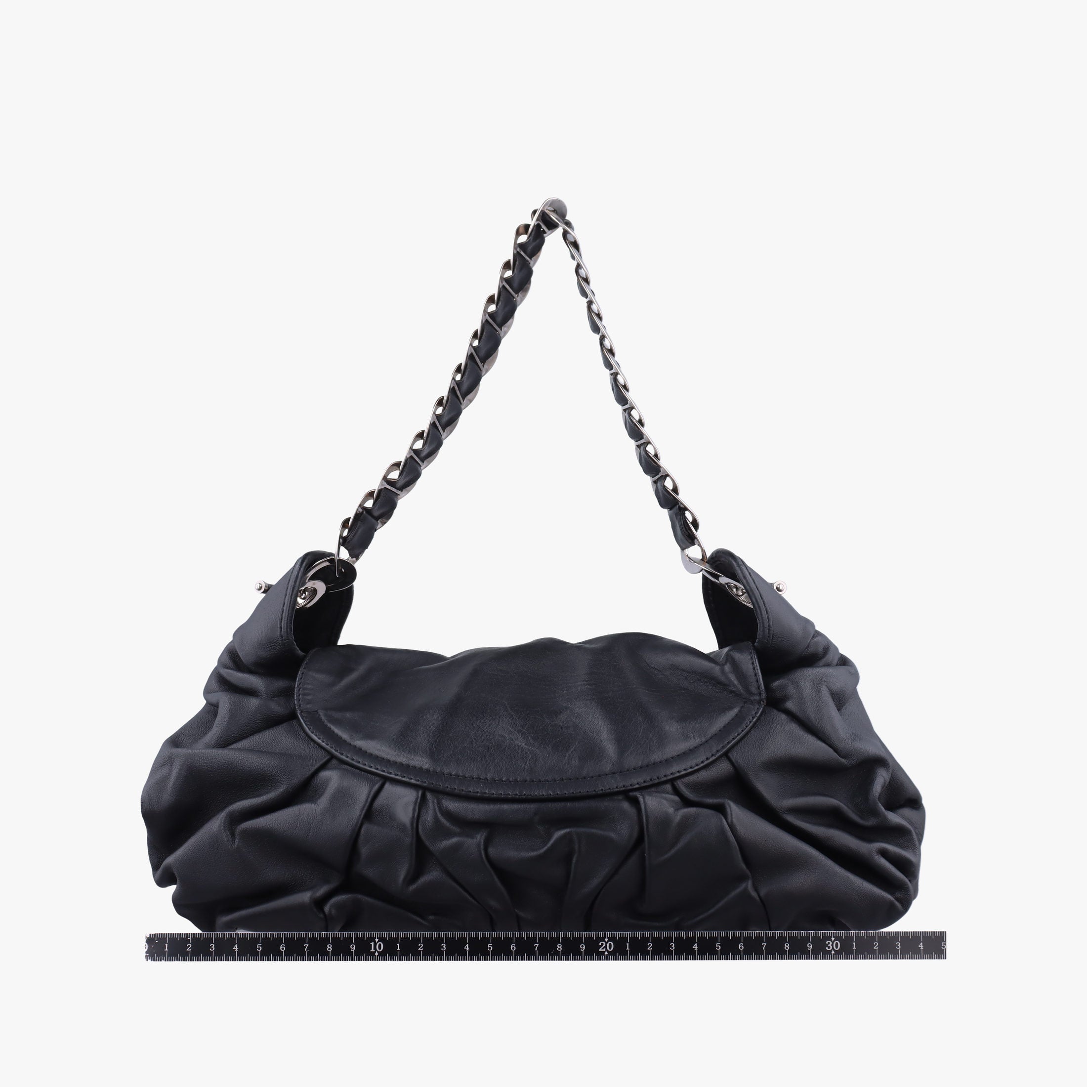 Pre-owned Christian Dior Jazz Club Black leather  shoulderbag | stylenewstar