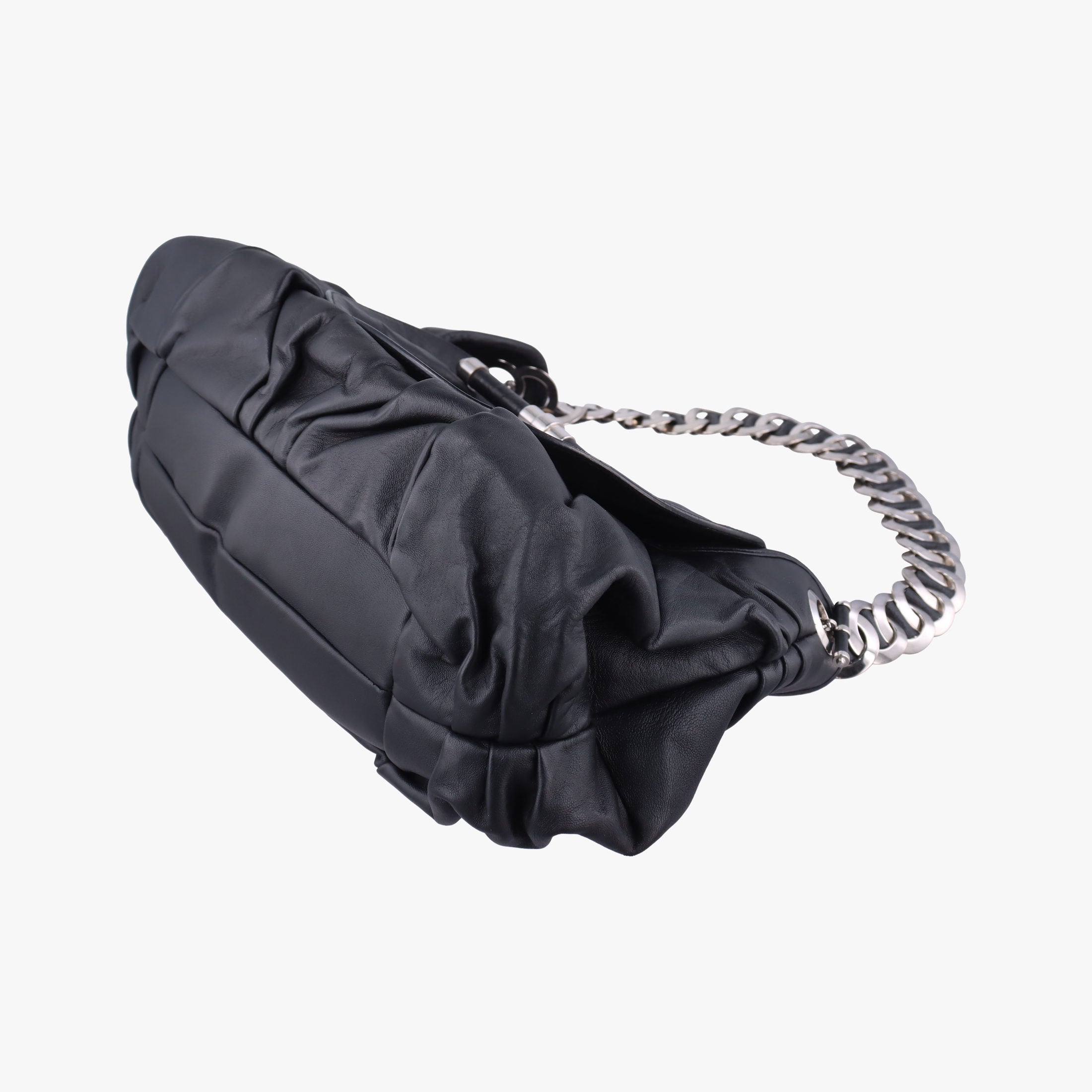 Pre-owned Christian Dior Jazz Club Black leather  shoulderbag | stylenewstar