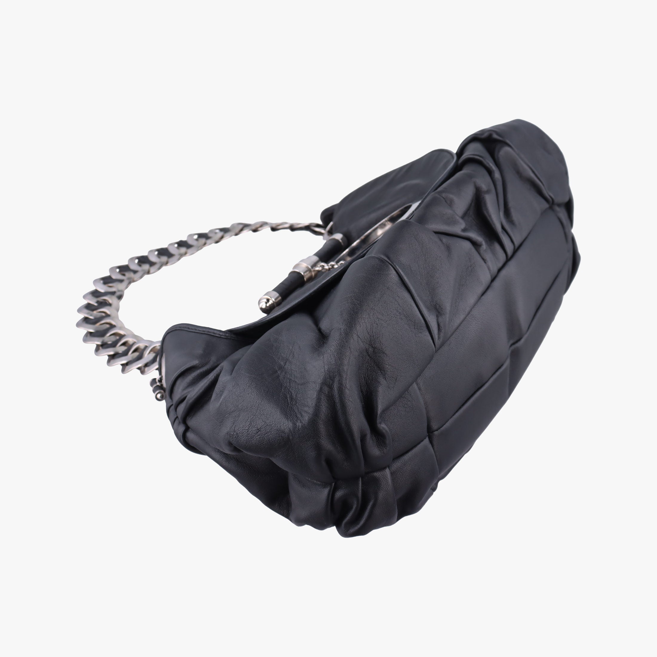 Pre-owned Christian Dior Jazz Club Black leather  shoulderbag | stylenewstar
