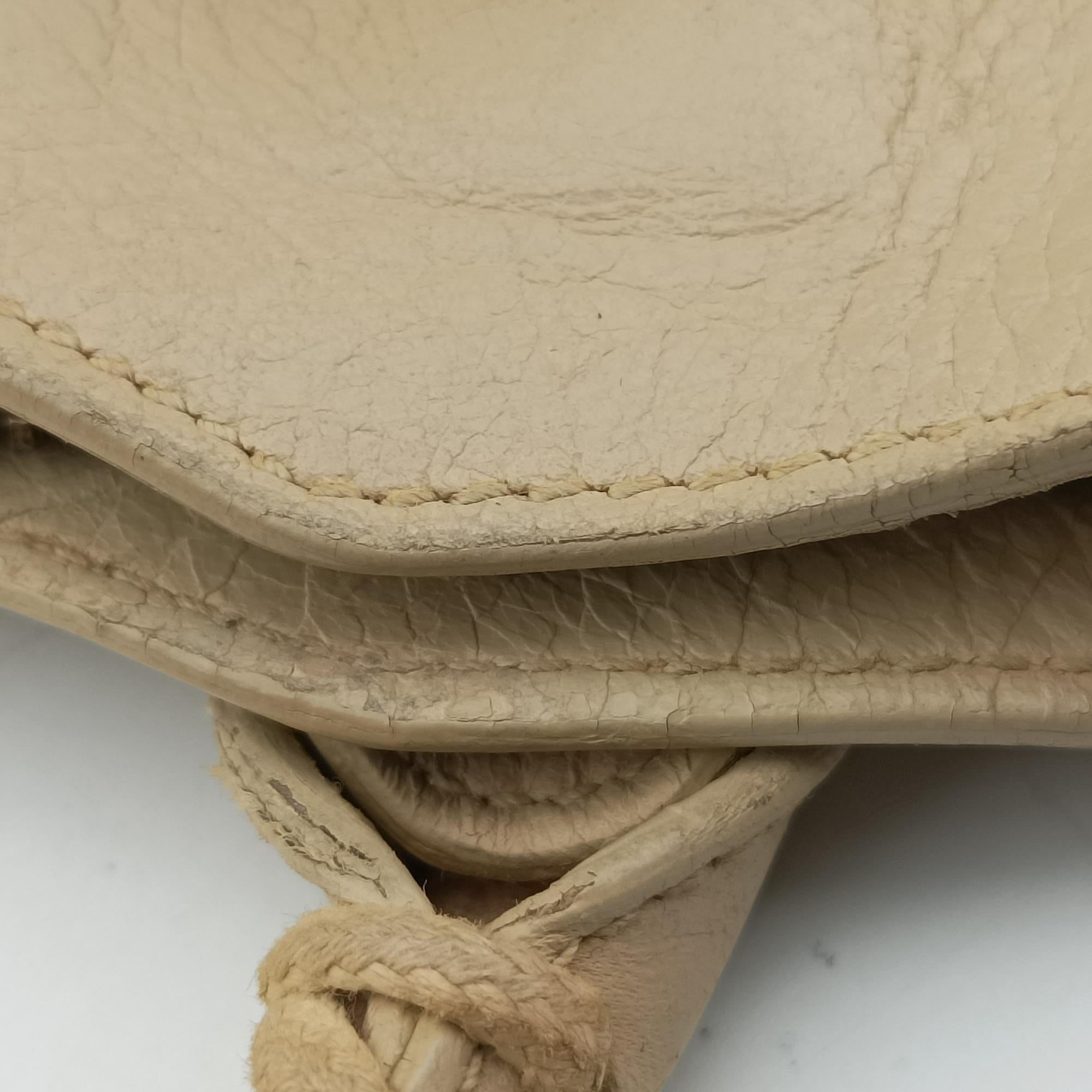 Pre-owned Balenciaga The First Beige lambskin  shoulderbag | stylenewstar