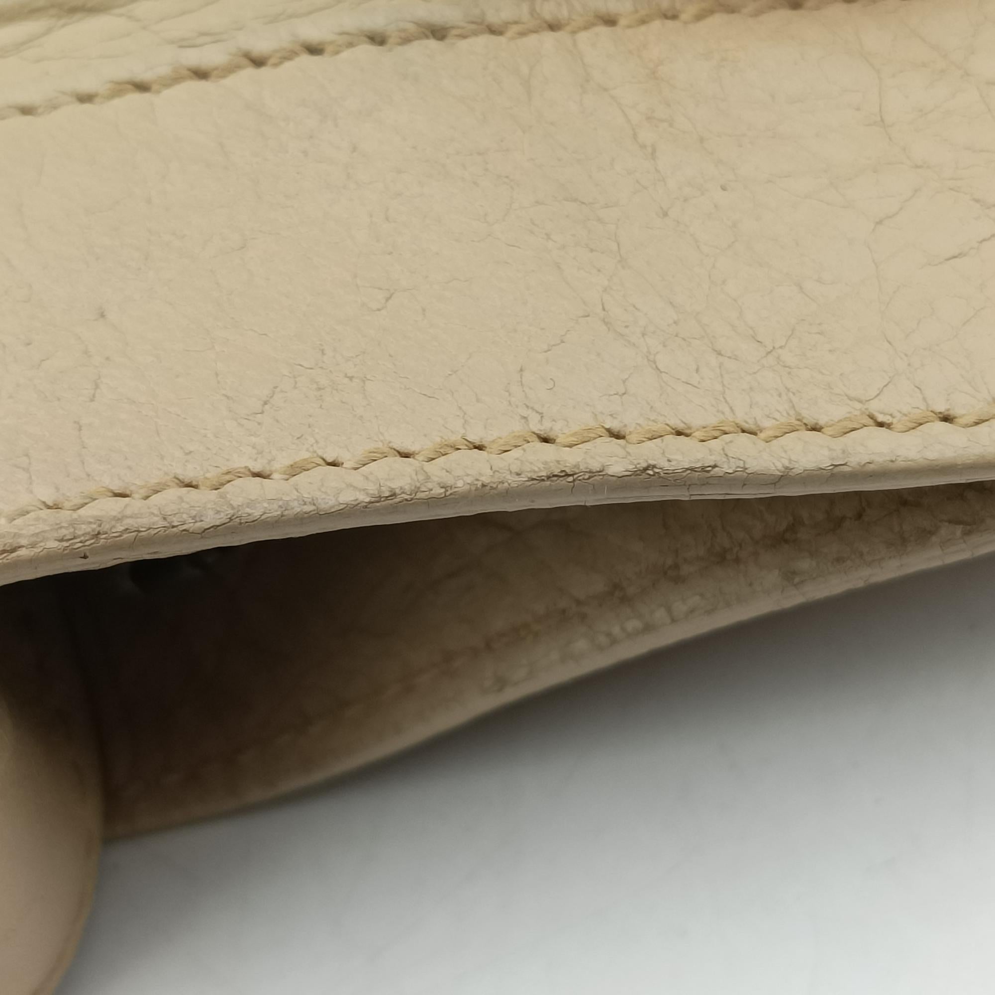 Pre-owned Balenciaga The First Beige lambskin  shoulderbag | stylenewstar