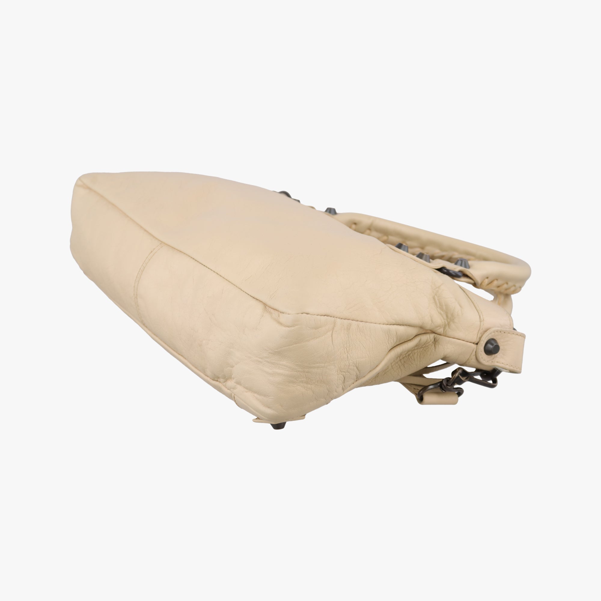Pre-owned Balenciaga The First Beige lambskin  shoulderbag | stylenewstar