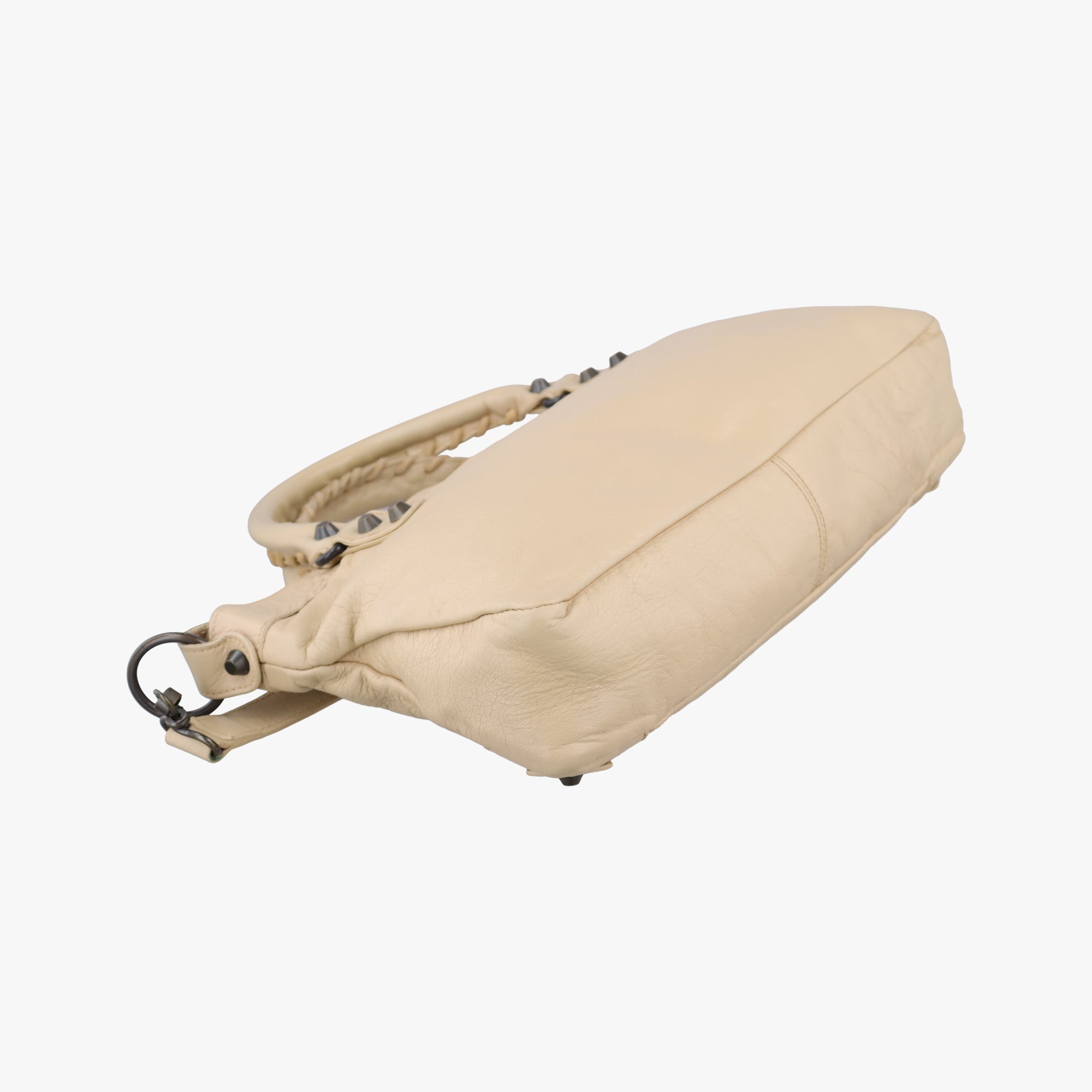 Pre-owned Balenciaga The First Beige lambskin  shoulderbag | stylenewstar