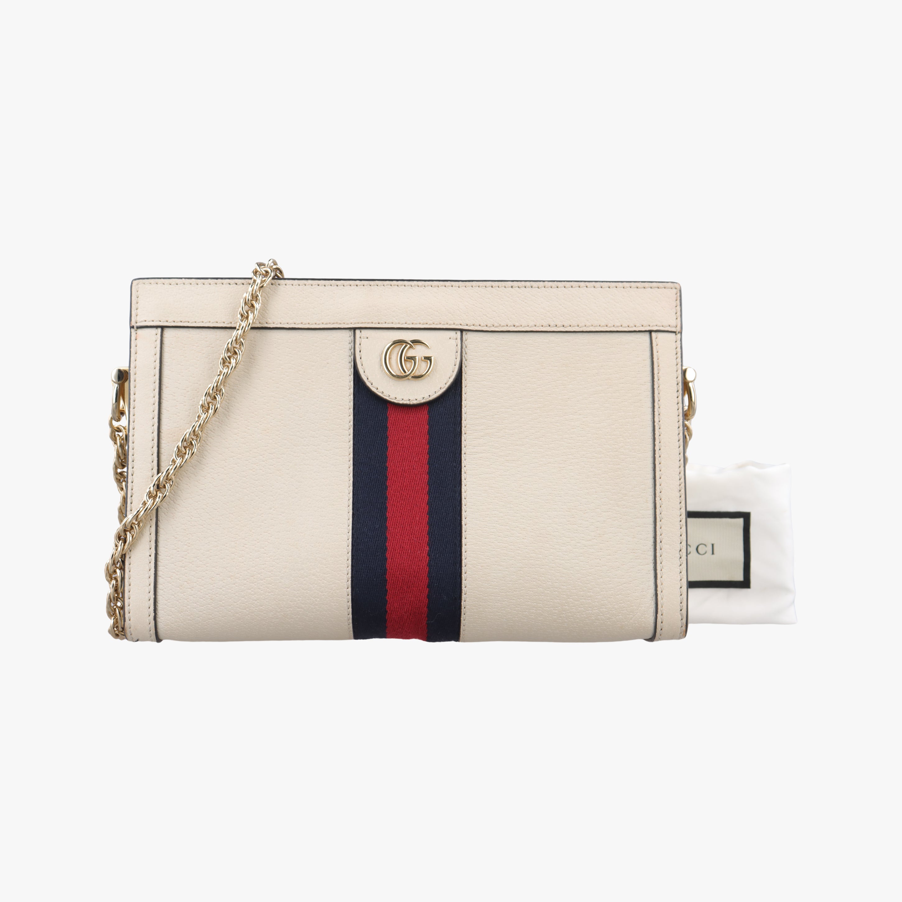 Secondhand Gucci Ophidia White Leather 503877 shoulderbag | stylenewstar