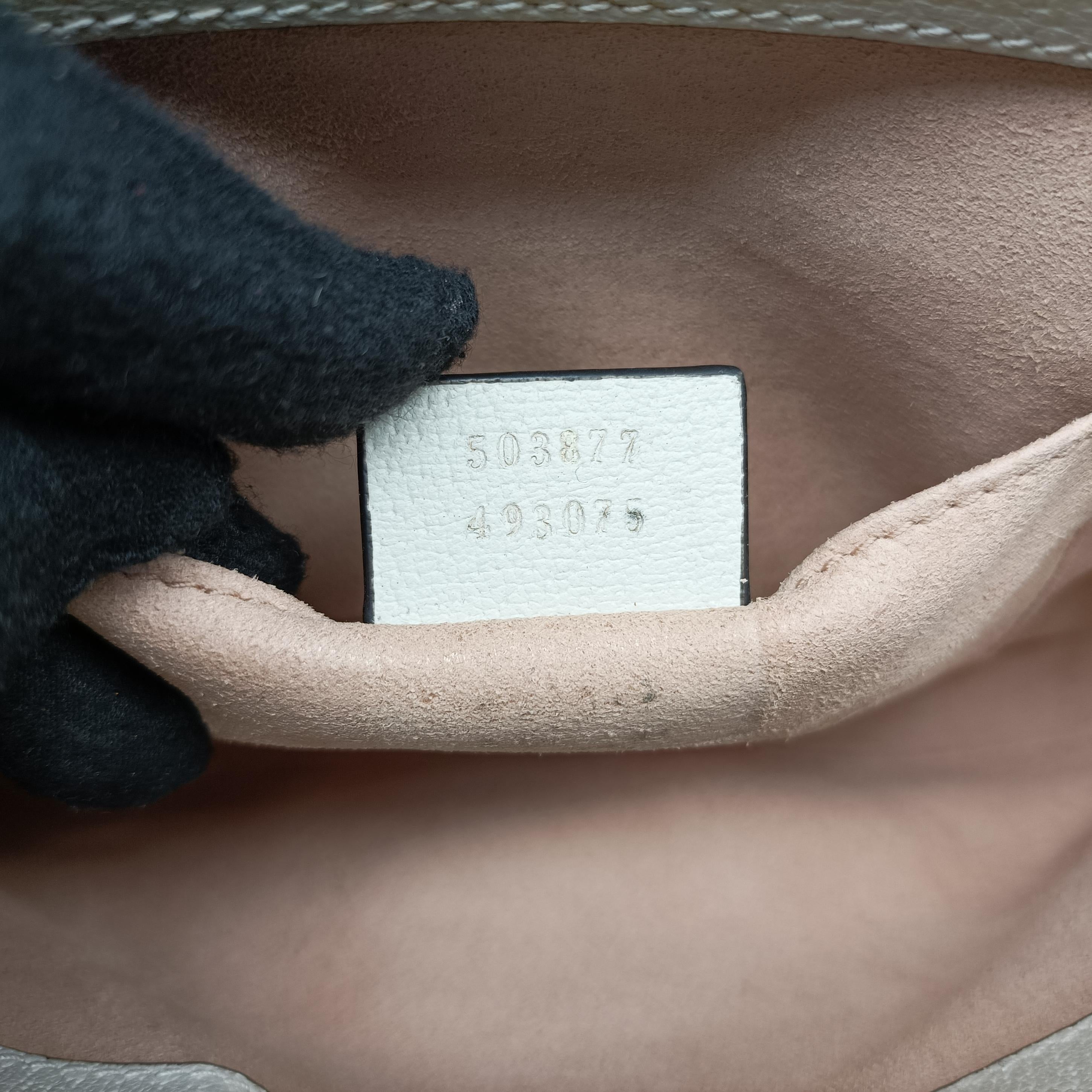 Secondhand Gucci Ophidia White Leather 503877 shoulderbag | stylenewstar