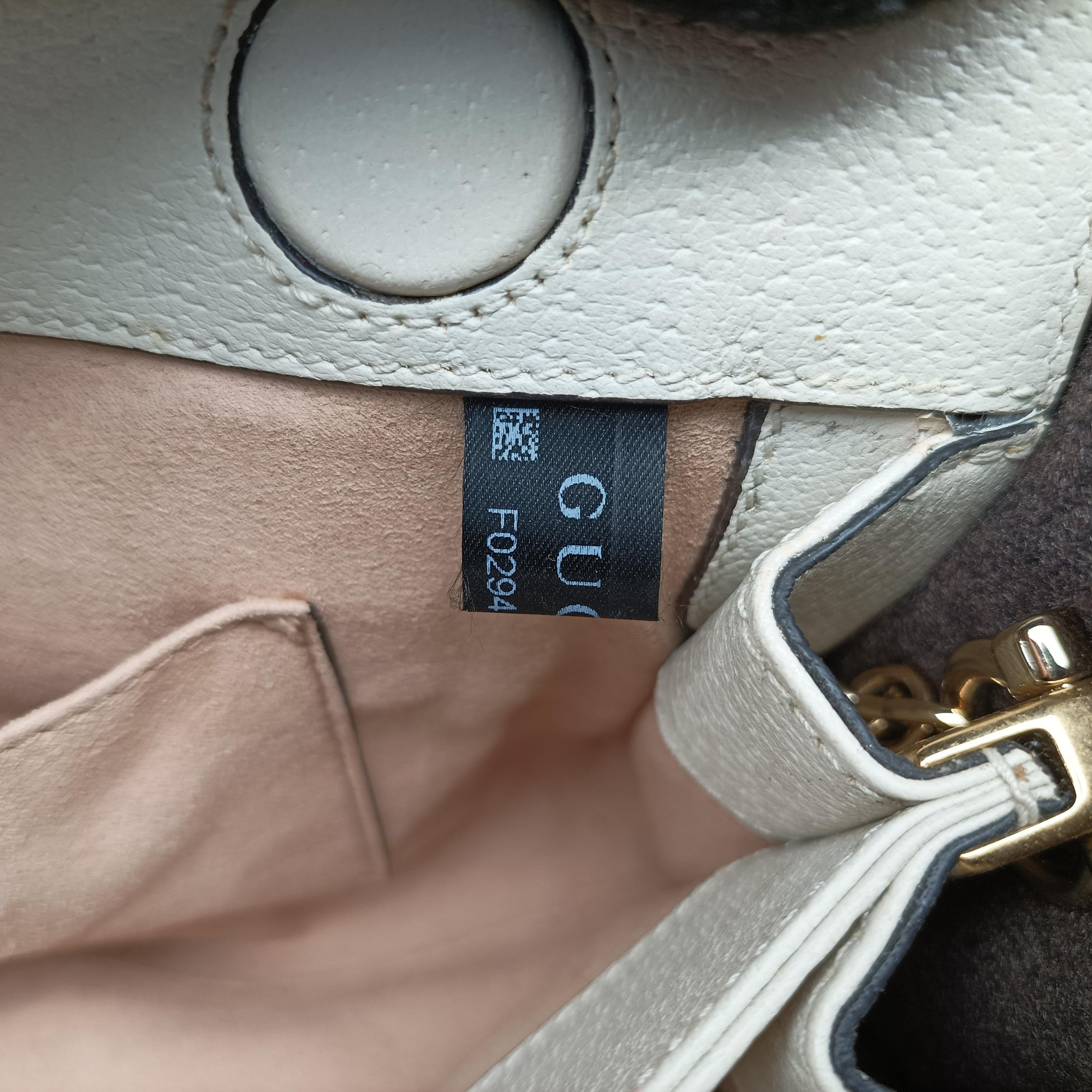 Secondhand Gucci Ophidia White Leather 503877 shoulderbag | stylenewstar