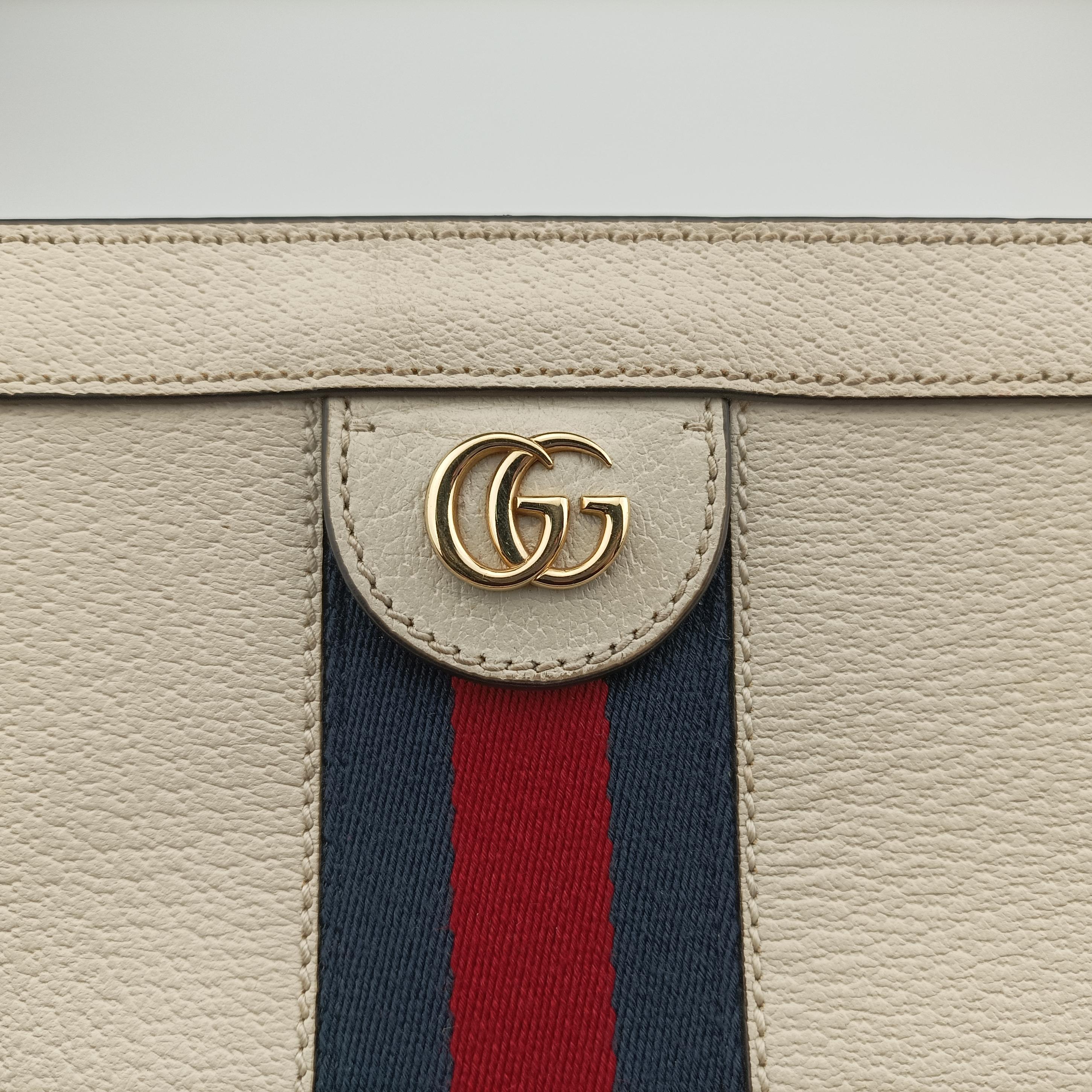 Secondhand Gucci Ophidia White Leather 503877 shoulderbag | stylenewstar
