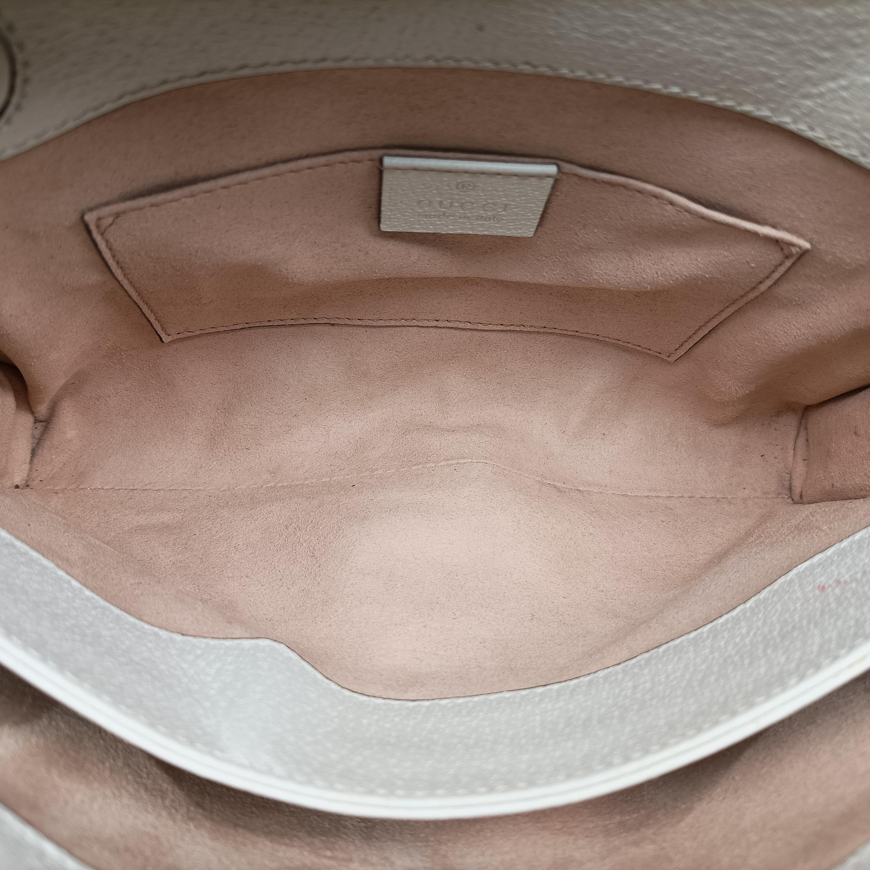 Secondhand Gucci Ophidia White Leather 503877 shoulderbag | stylenewstar