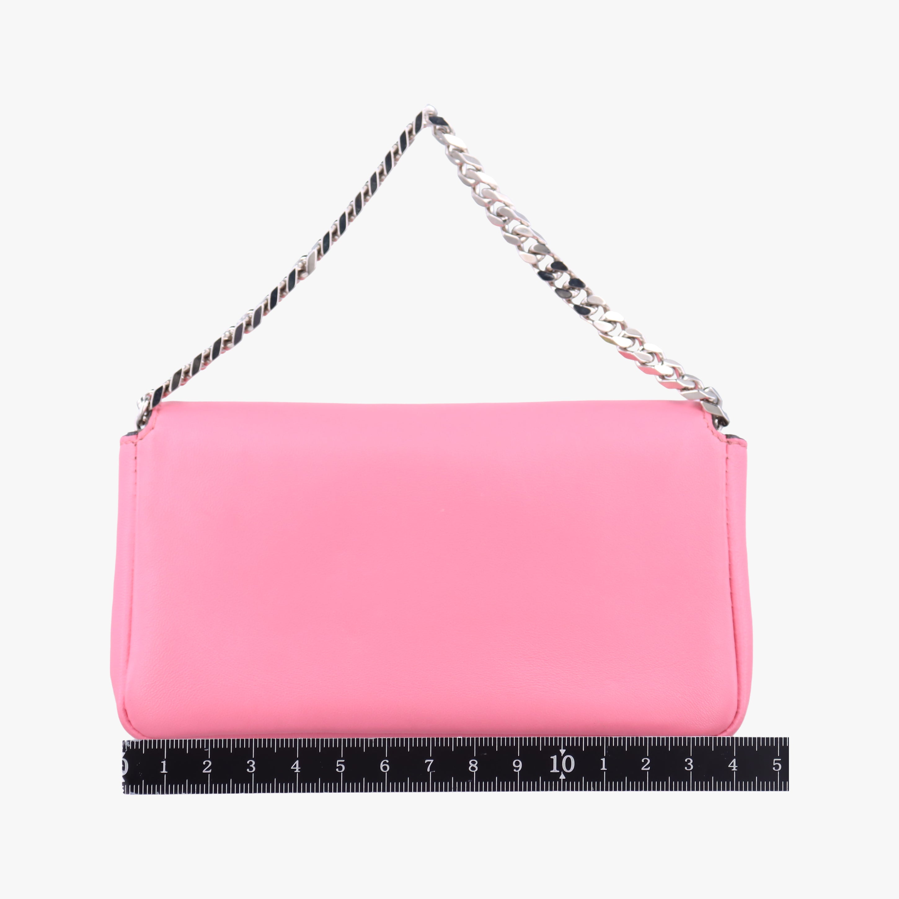 Pre-owned Fendi monster micro Baguette Pink Leather 8M0354 shoulderbag | stylenewstar