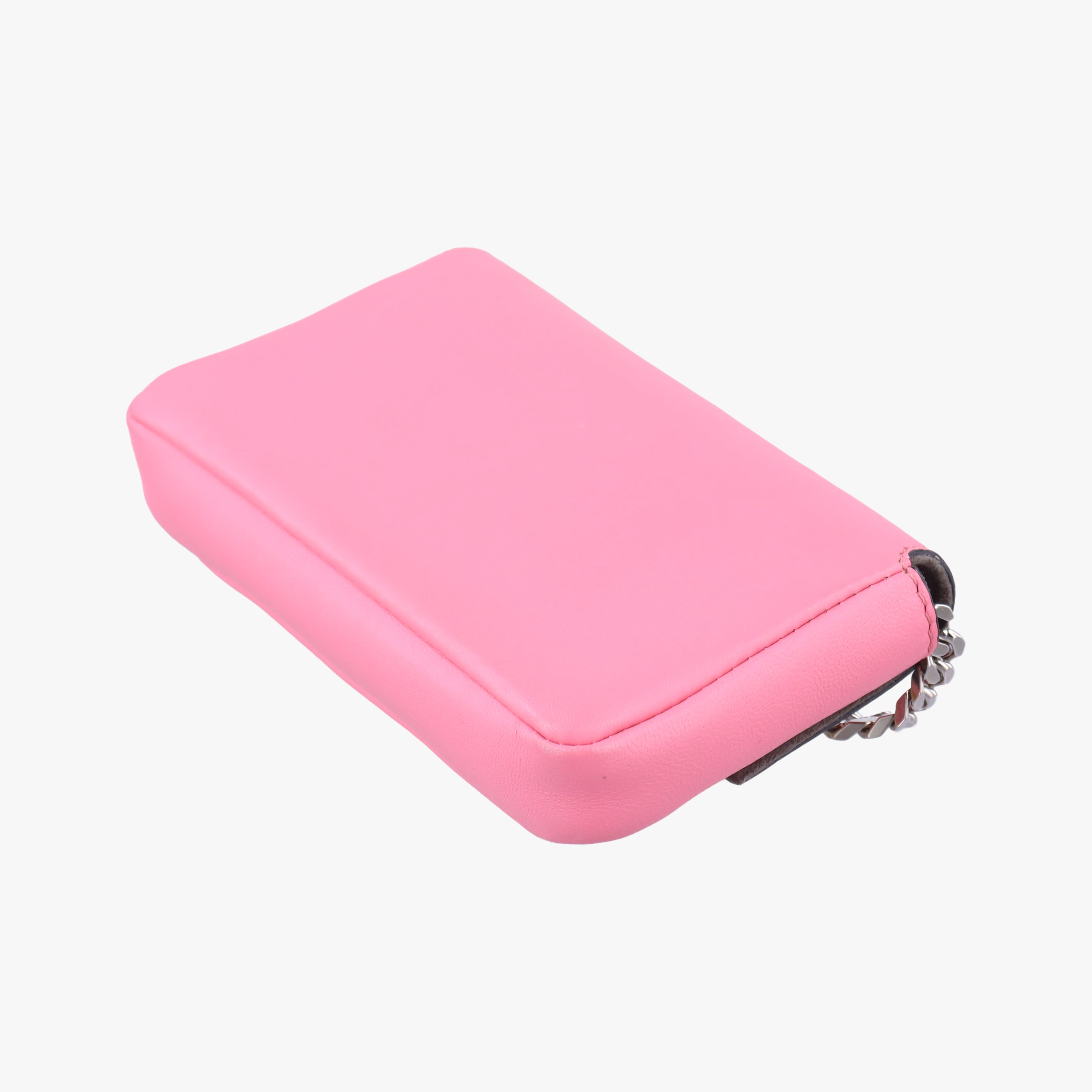 Pre-owned Fendi monster micro Baguette Pink Leather 8M0354 shoulderbag | stylenewstar