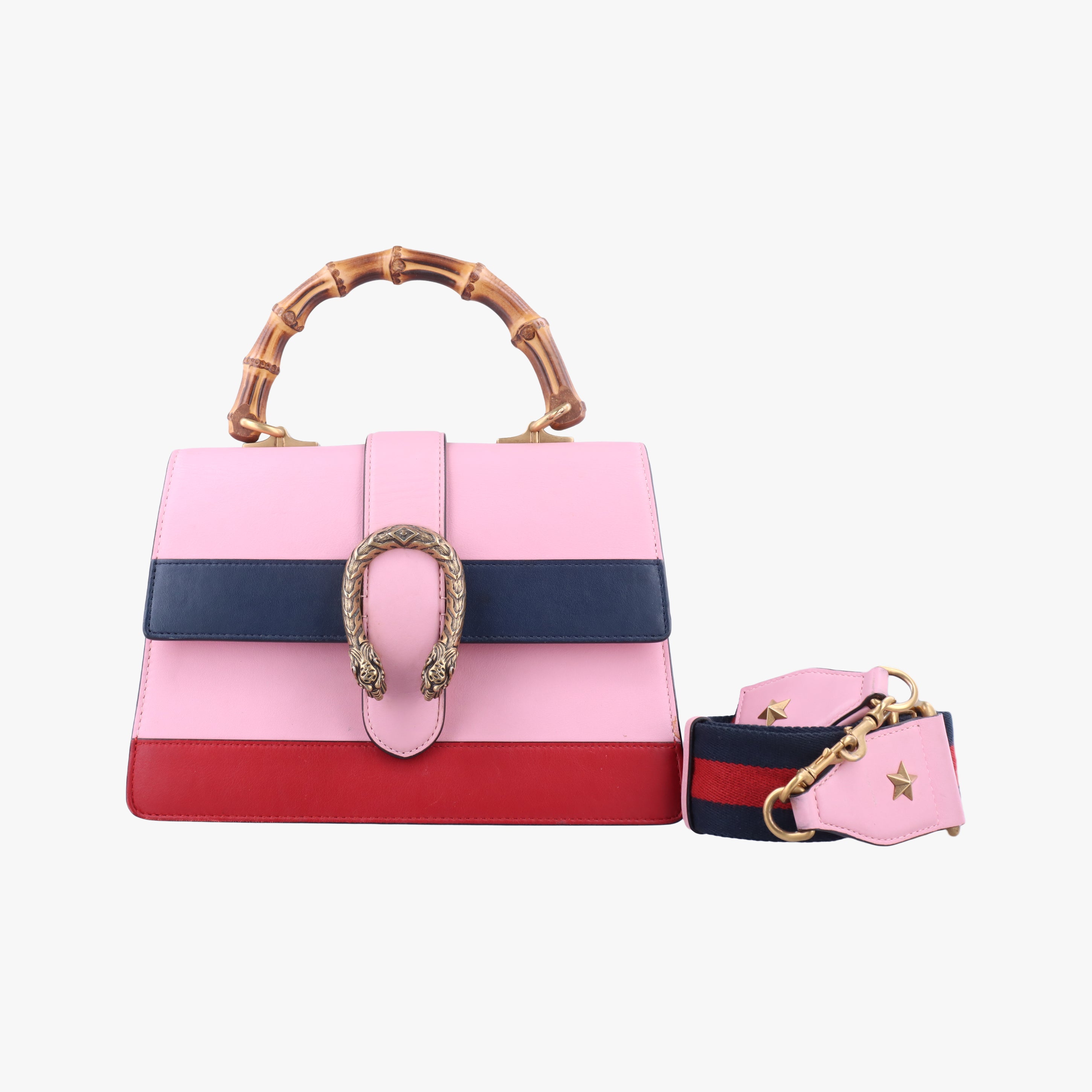 Vintage Gucci Dionysus Pink×navy×red Leather 448075 shoulderbag | stylenewstar