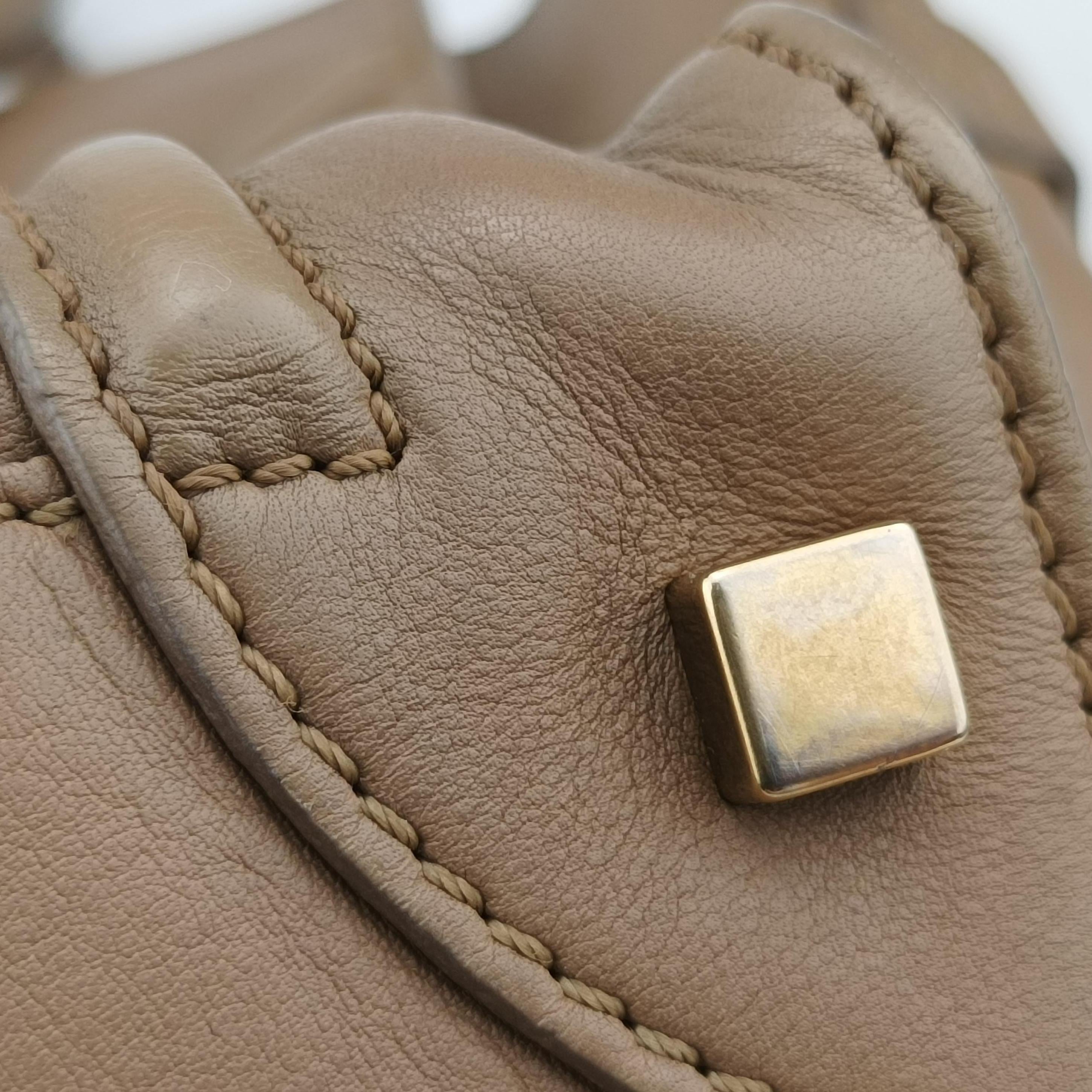 Secondhand Celine luggage mini shopper Beige Leather  handbag | stylenewstar
