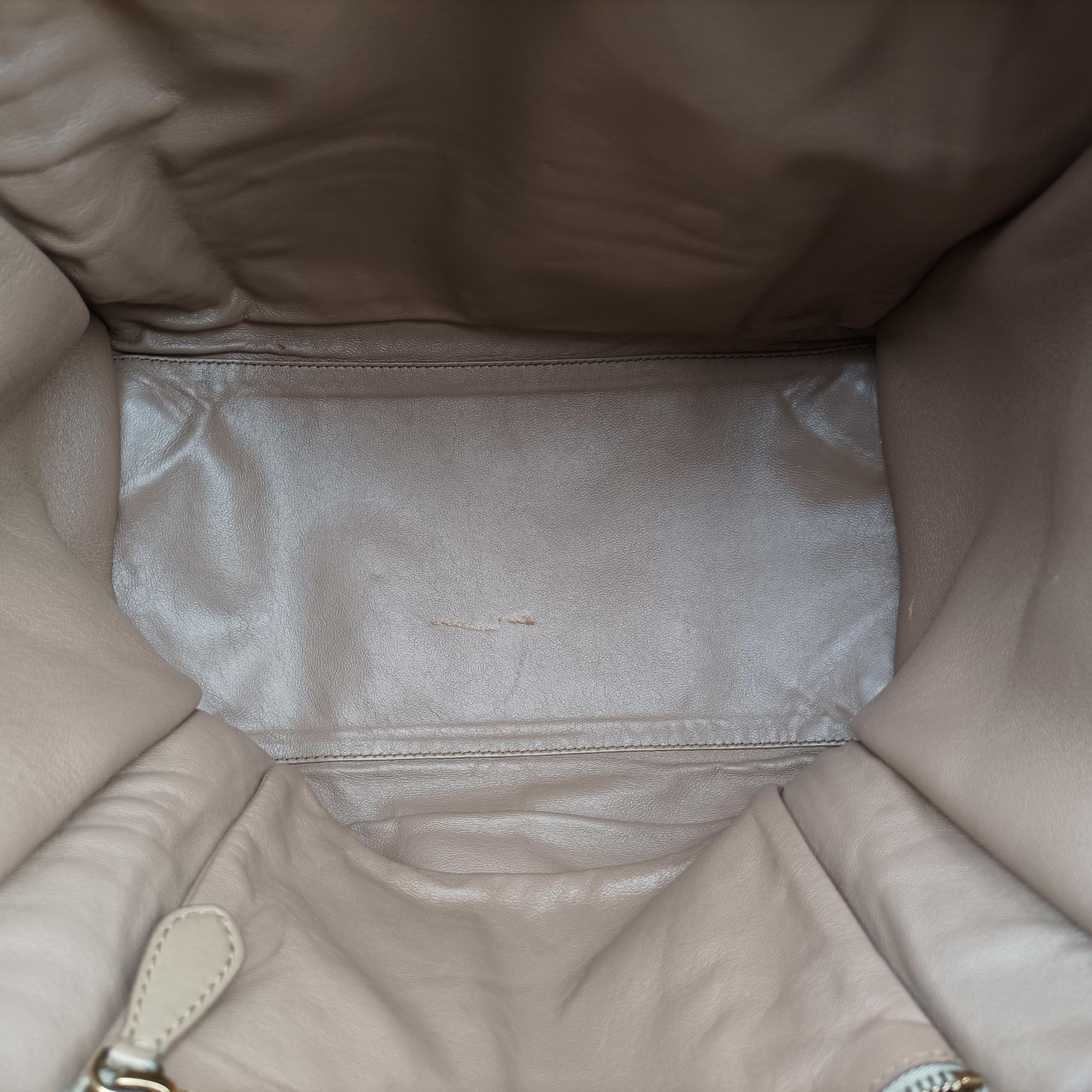 Secondhand Celine luggage mini shopper Beige Leather  handbag | stylenewstar