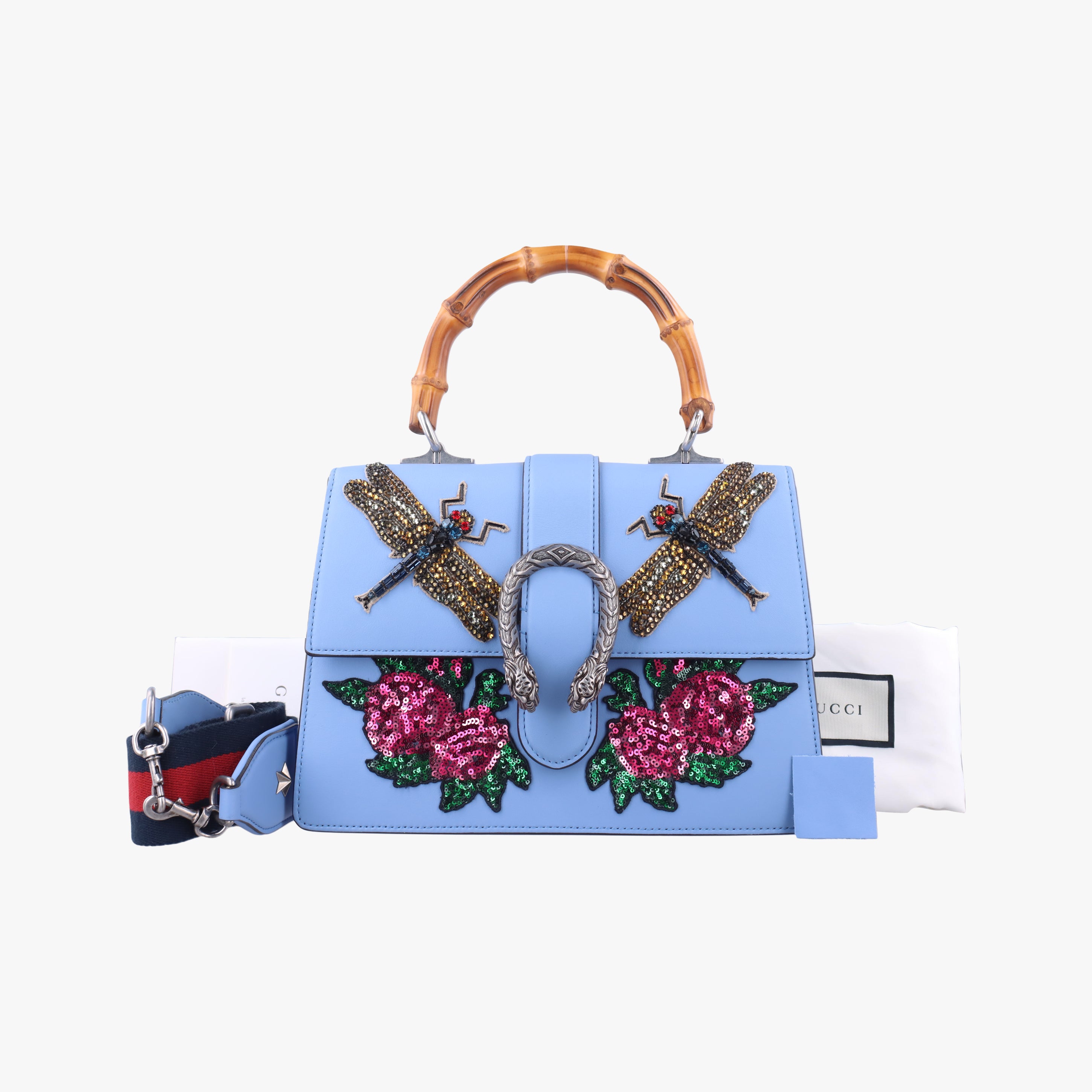 Pre-owned Gucci Dionysus Blue×multi Leather 448075 shoulderbag | stylenewstar