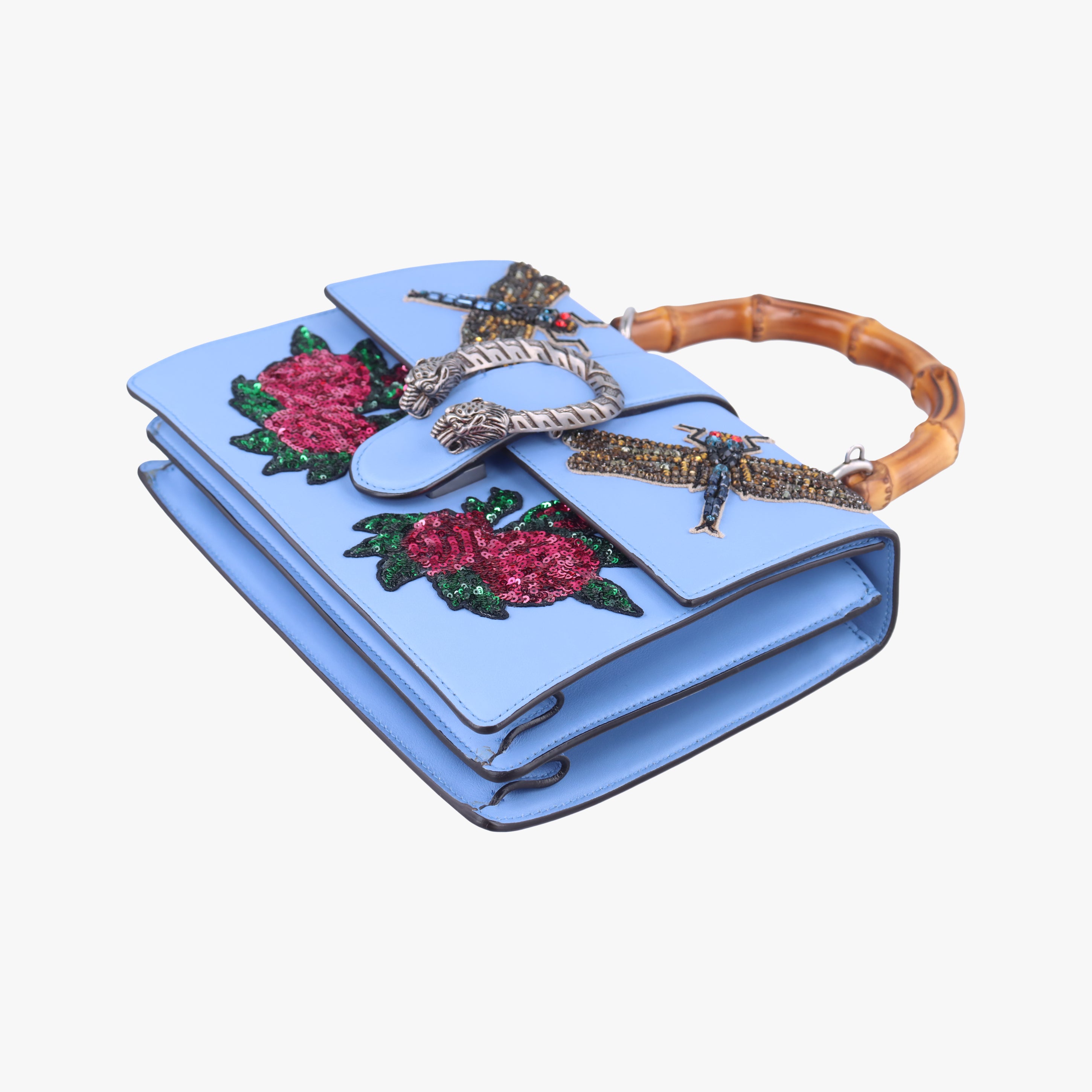 Pre-owned Gucci Dionysus Blue×multi Leather 448075 shoulderbag | stylenewstar