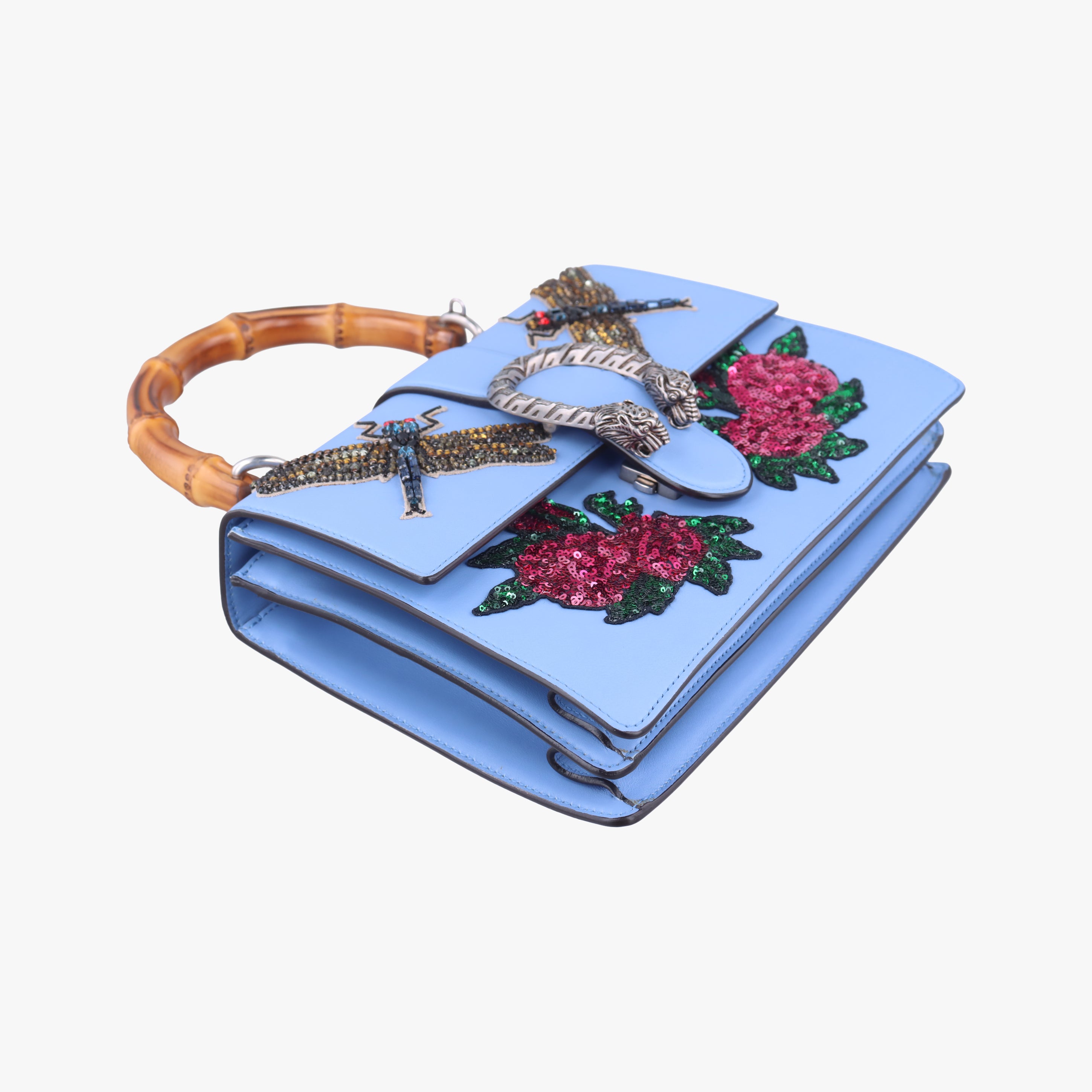 Pre-owned Gucci Dionysus Blue×multi Leather 448075 shoulderbag | stylenewstar