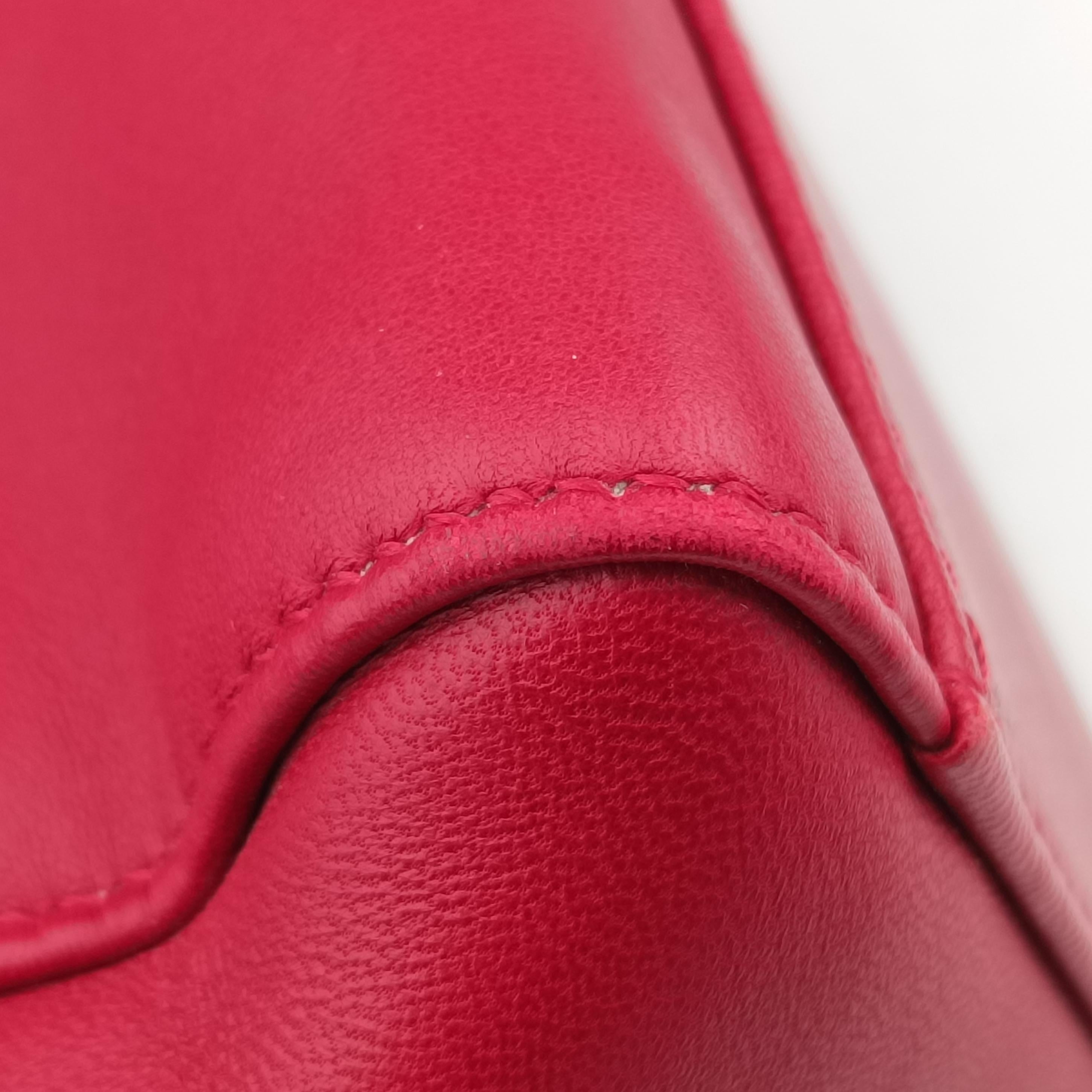 Pre-owned Fendi PEEKABOO Red Leather 8BN244 shoulderbag | stylenewstar