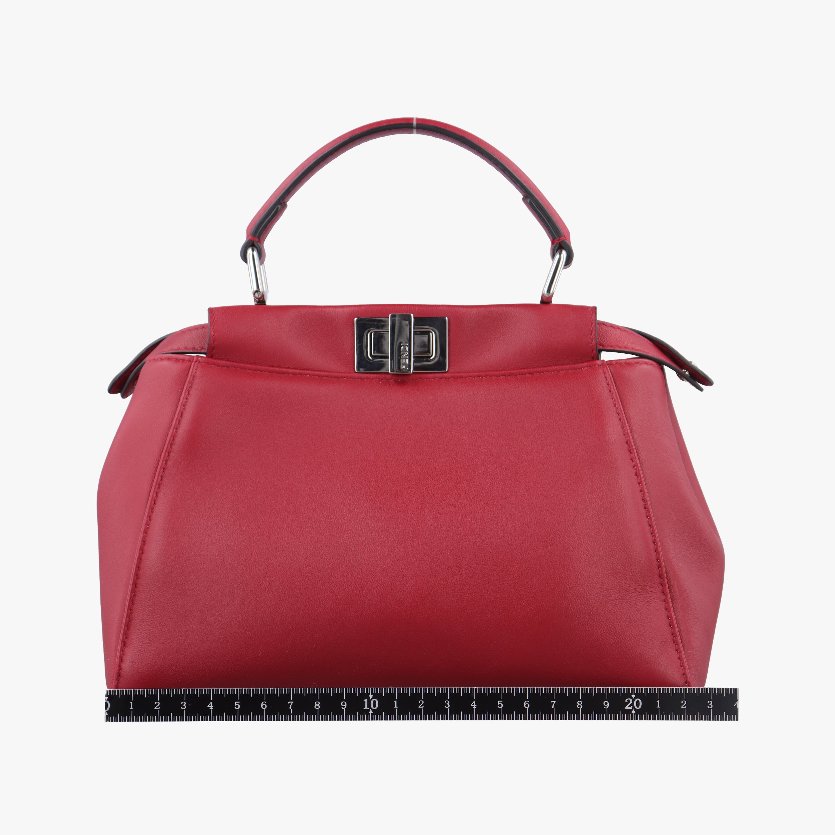Pre-owned Fendi PEEKABOO Red Leather 8BN244 shoulderbag | stylenewstar