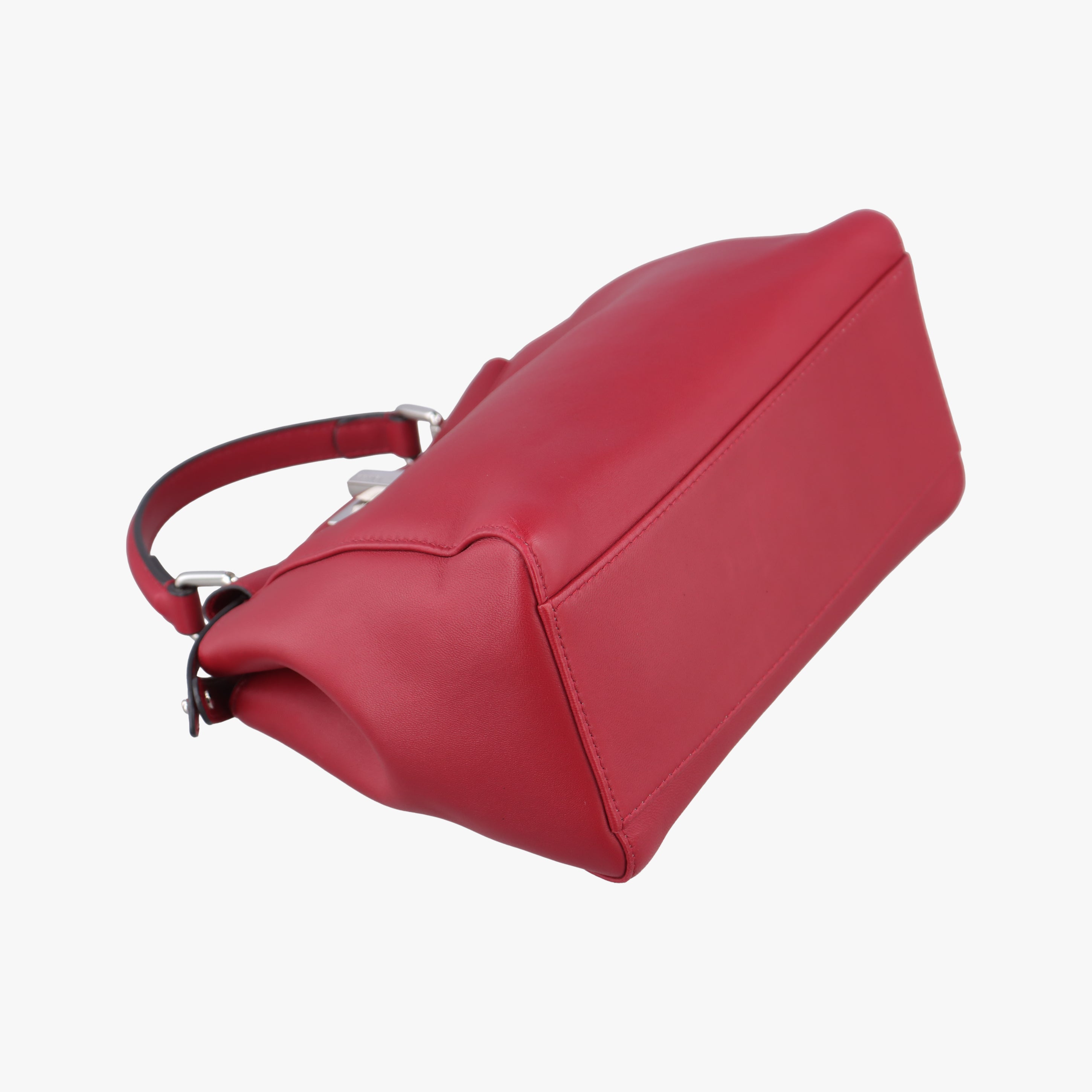 Pre-owned Fendi PEEKABOO Red Leather 8BN244 shoulderbag | stylenewstar