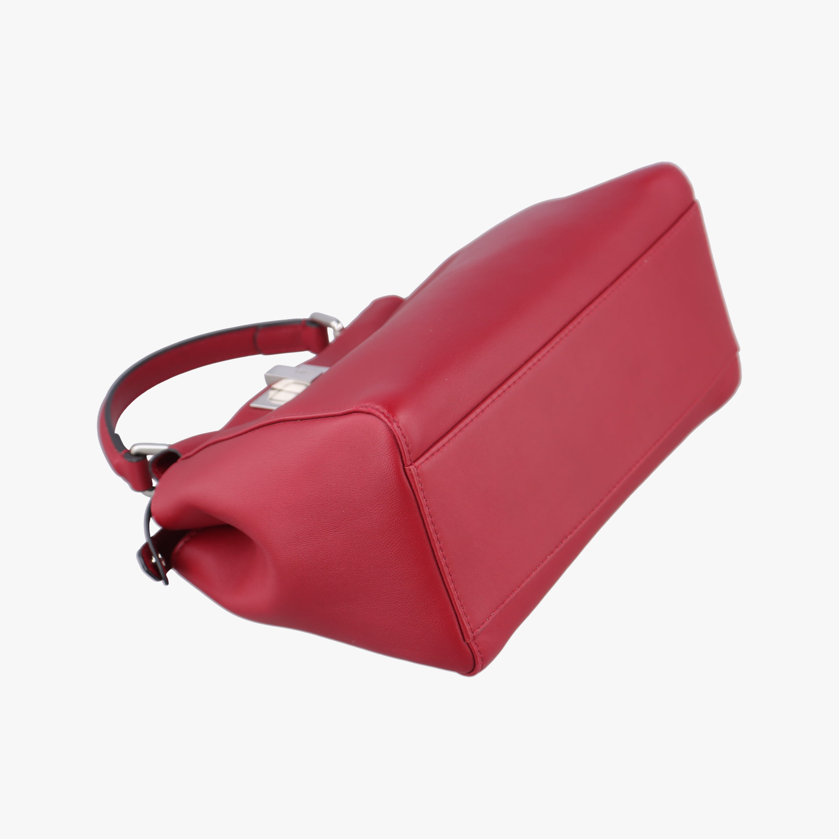Pre-owned Fendi PEEKABOO Red Leather 8BN244 shoulderbag | stylenewstar