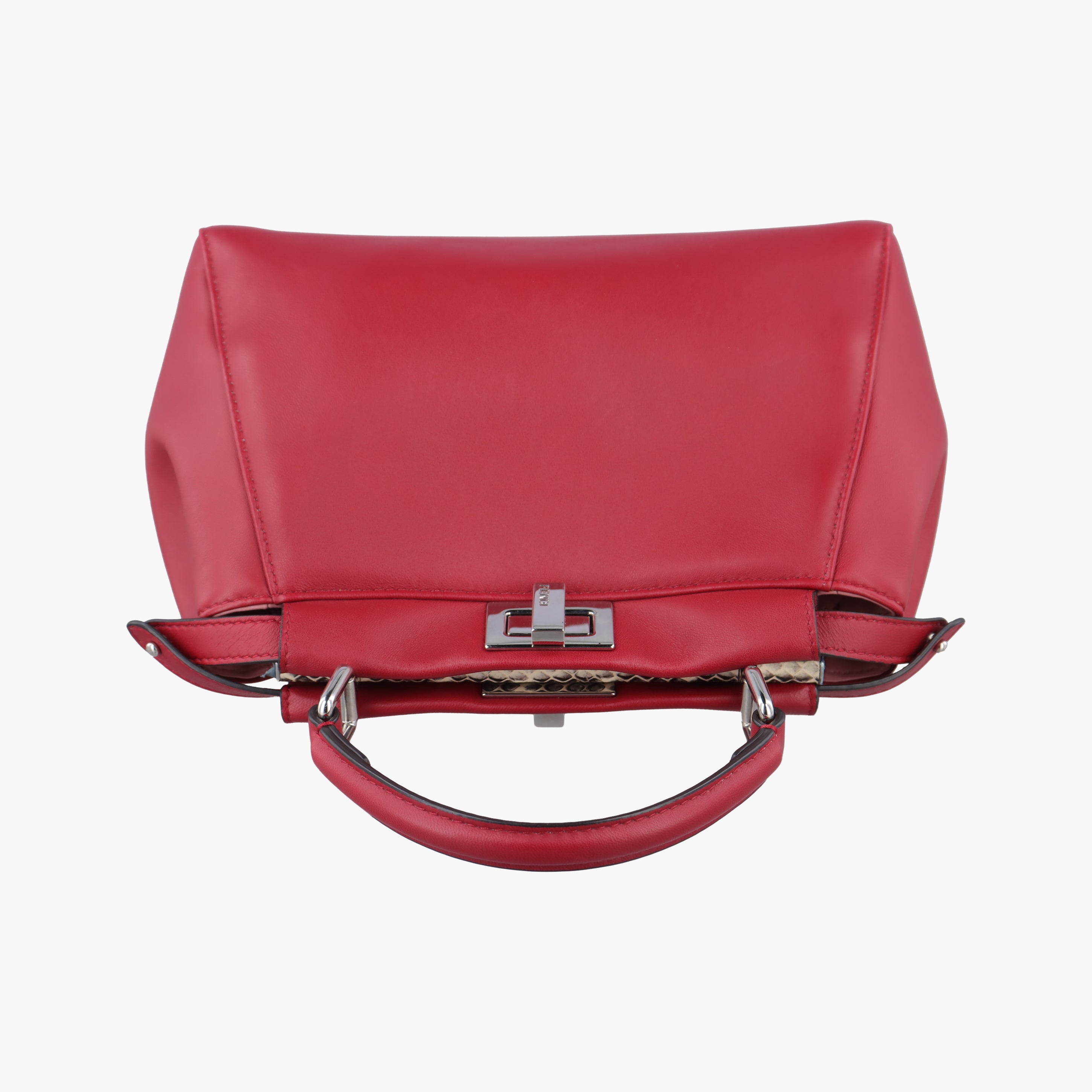 Pre-owned Fendi PEEKABOO Red Leather 8BN244 shoulderbag | stylenewstar