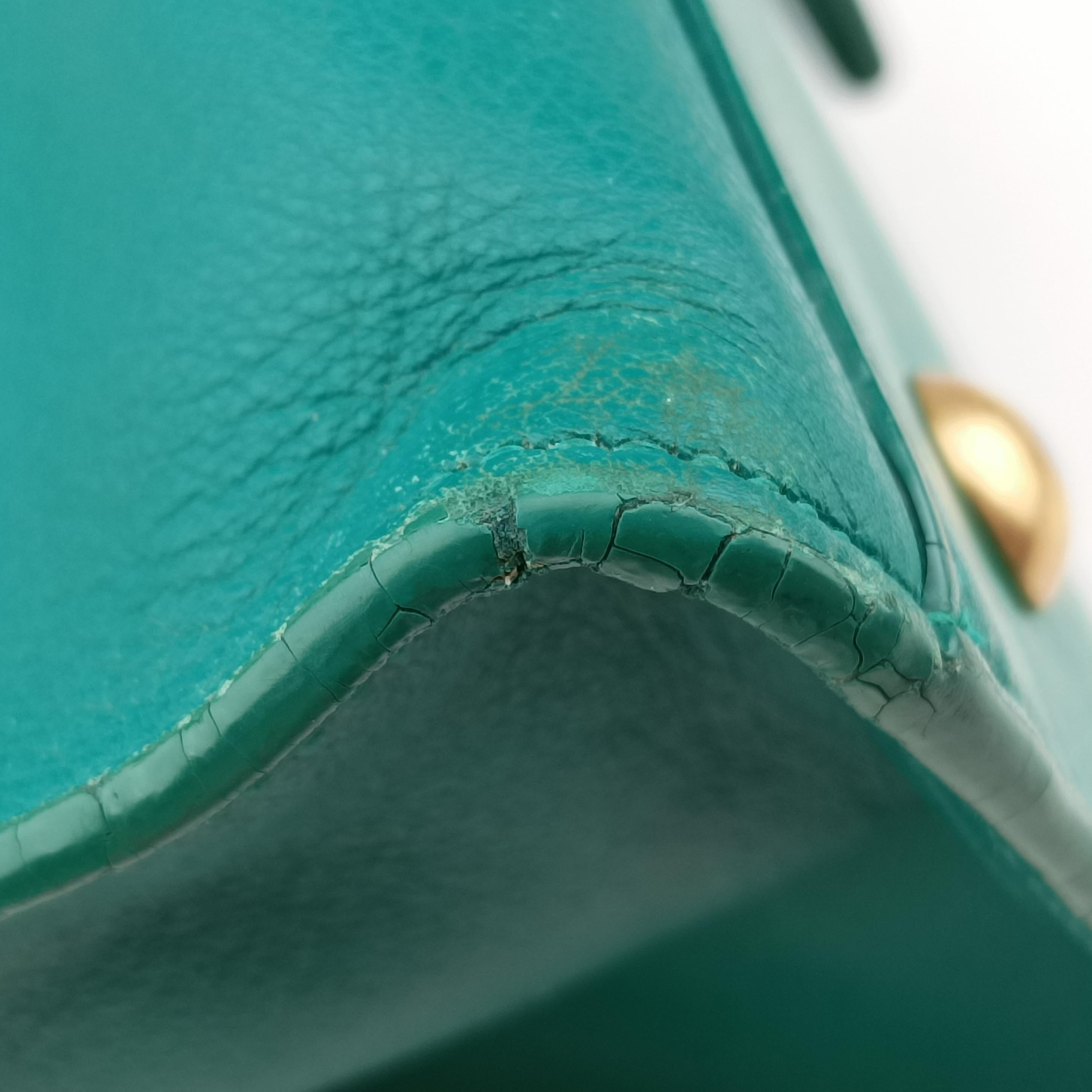 Secondhand Yves Saint Laurent Y Ligne Petit Cabas Green Leather 311210 shoulderbag | stylenewstar