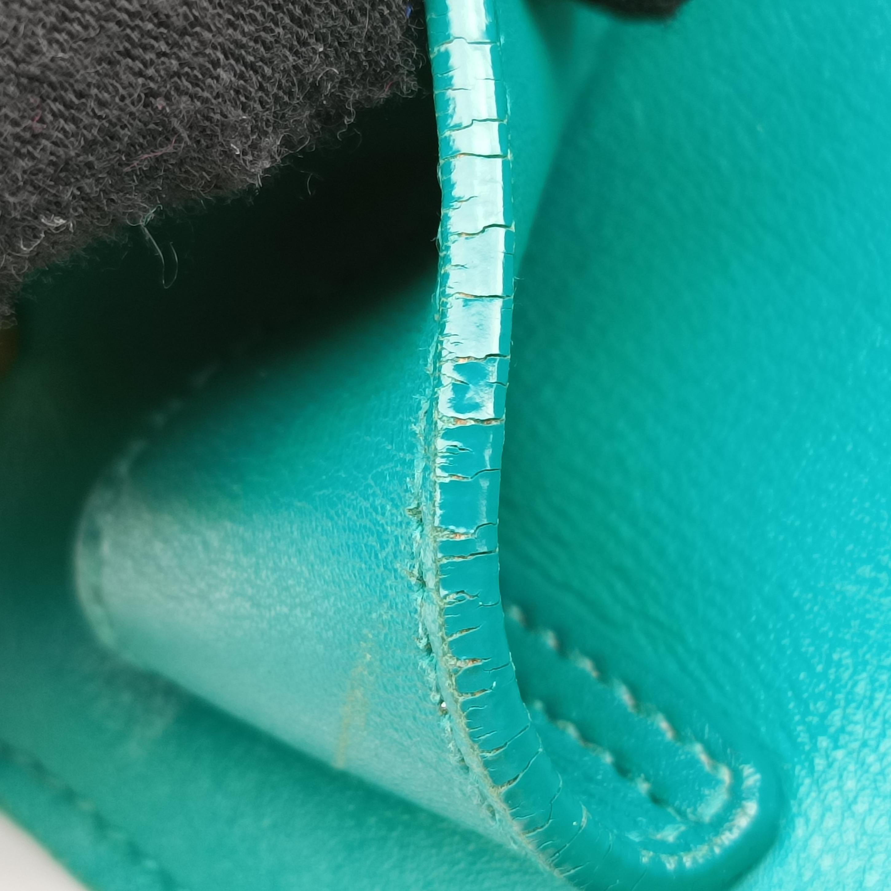 Secondhand Yves Saint Laurent Y Ligne Petit Cabas Green Leather 311210 shoulderbag | stylenewstar