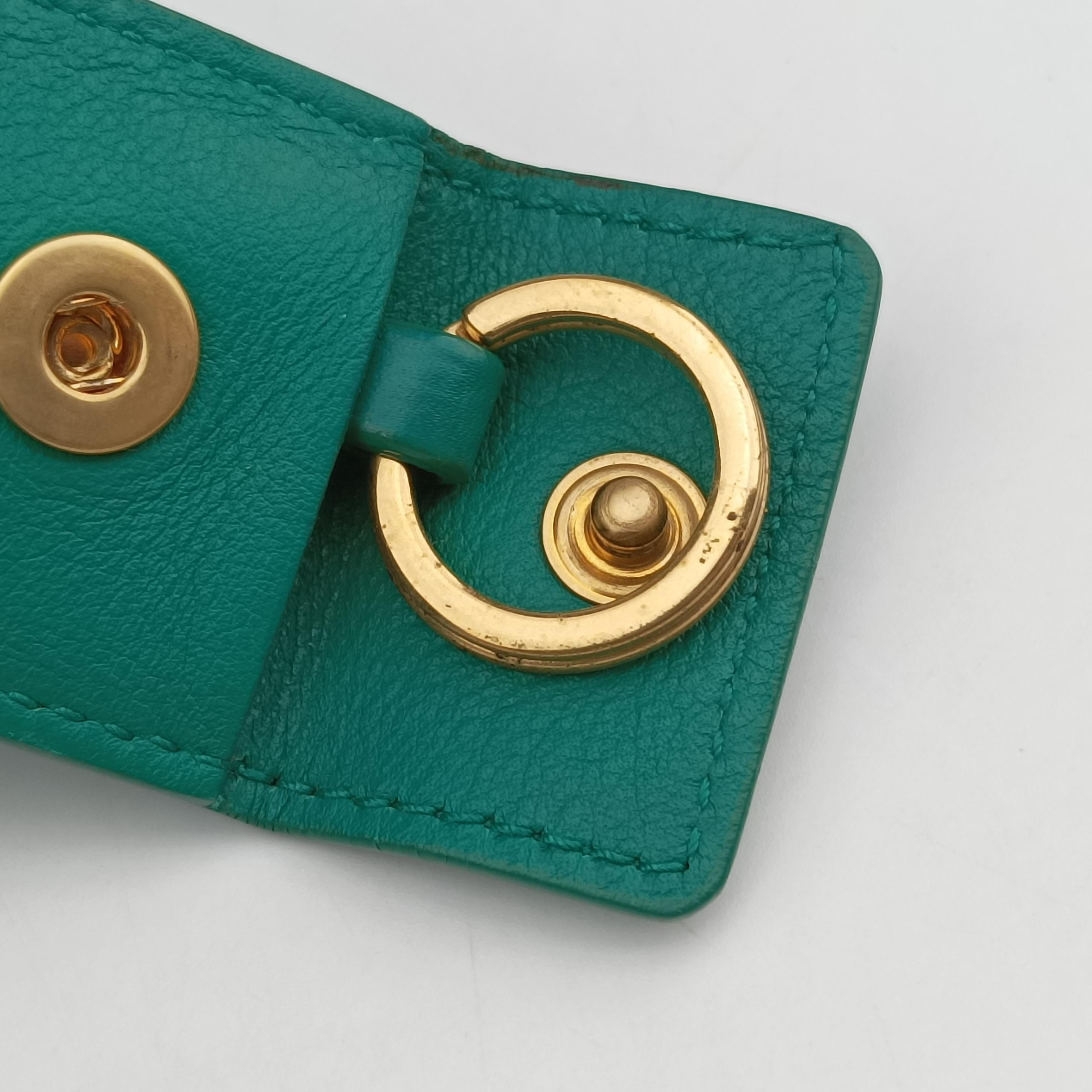 Secondhand Yves Saint Laurent Y Ligne Petit Cabas Green Leather 311210 shoulderbag | stylenewstar