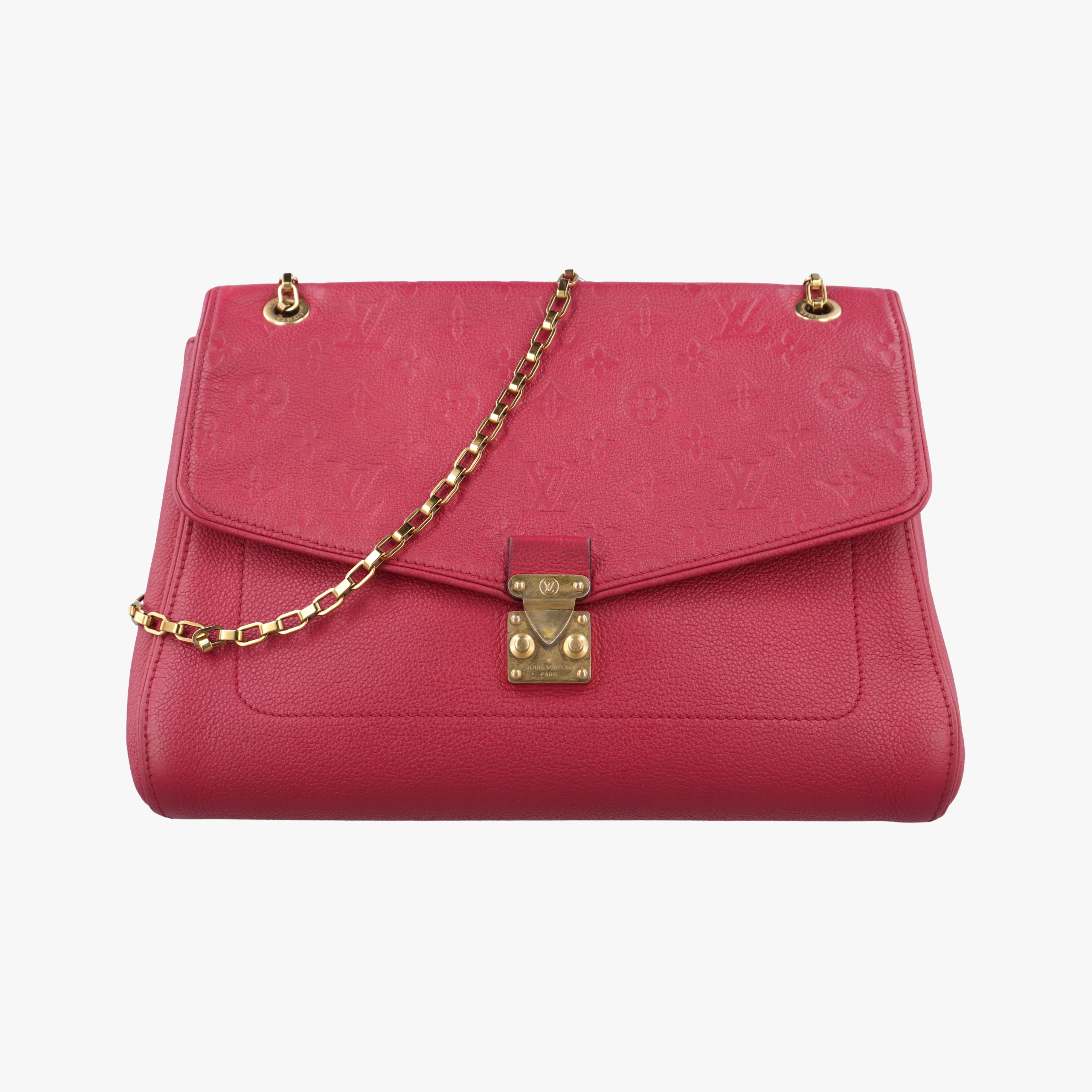 Pre-owned Louis Vuitton Saint-Germain MM CERISE Monogram Empreinte  shoulderbag | stylenewstar
