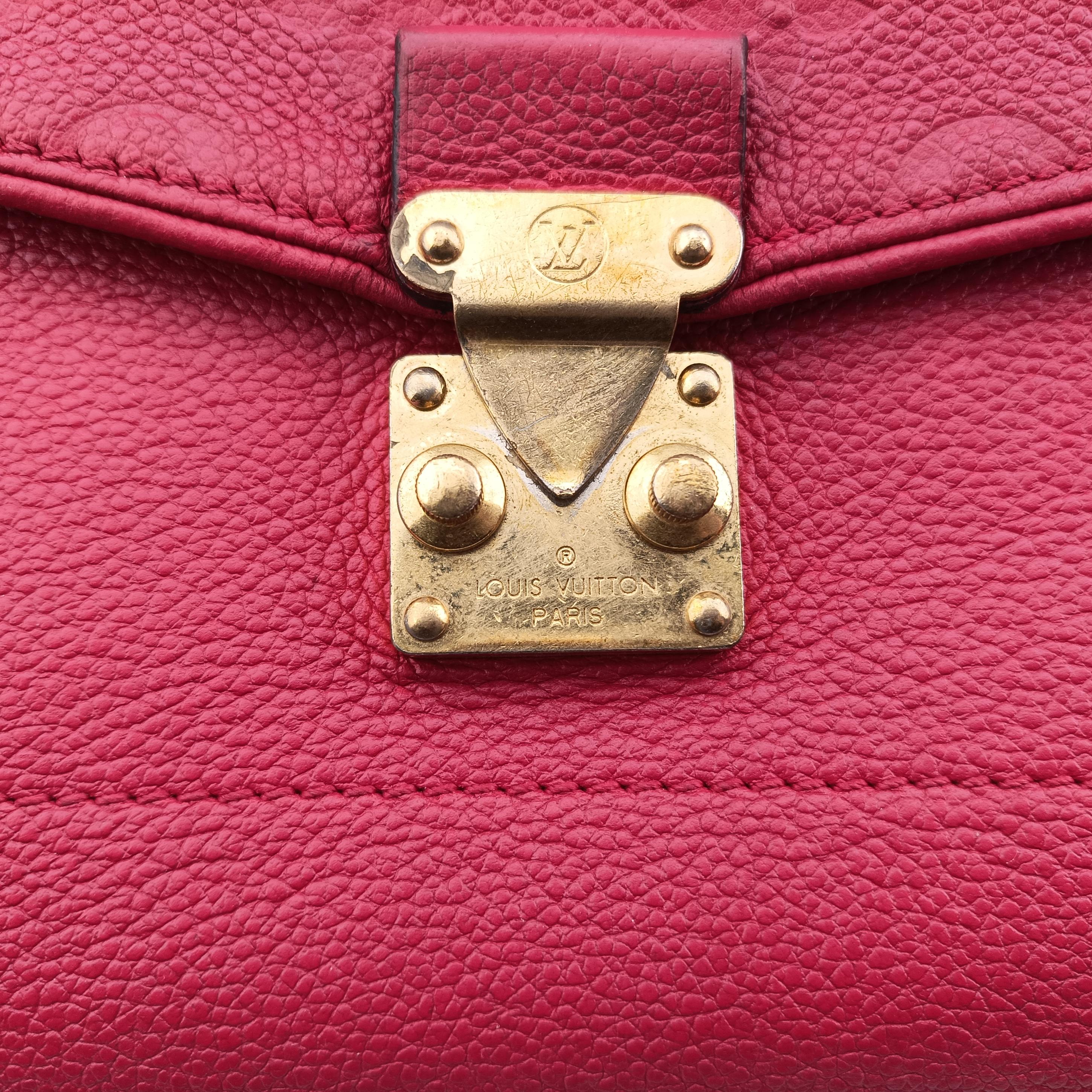 Pre-owned Louis Vuitton Saint-Germain MM CERISE Monogram Empreinte  shoulderbag | stylenewstar